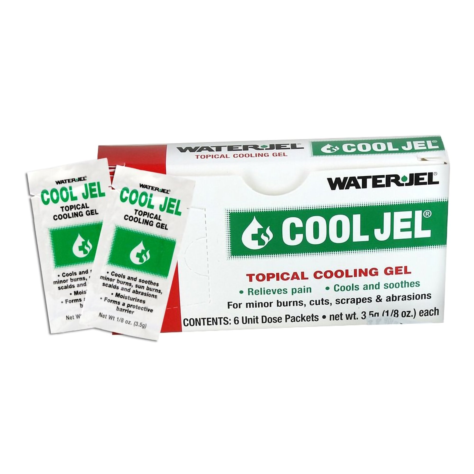 Topical Pain Relief WaterJel® Cool Jel Water / Melaleuca Alternifolia (Tea Tree) Leaf Oil Topical Gel 6 per Box