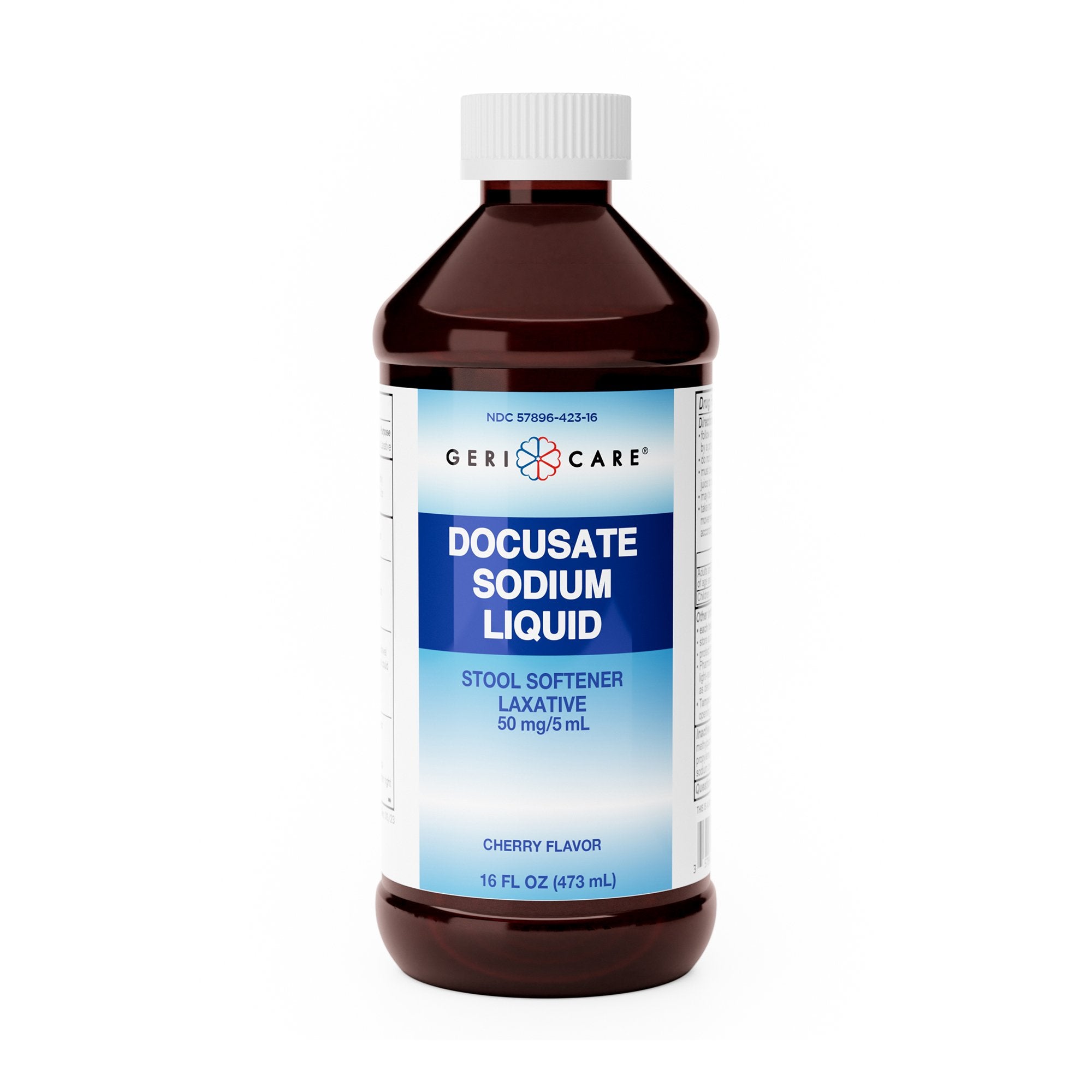 Stool Softener Geri-Care® Cherry Liquid 16 oz. 50 mg / 5 mL Strength Docusate Sodium