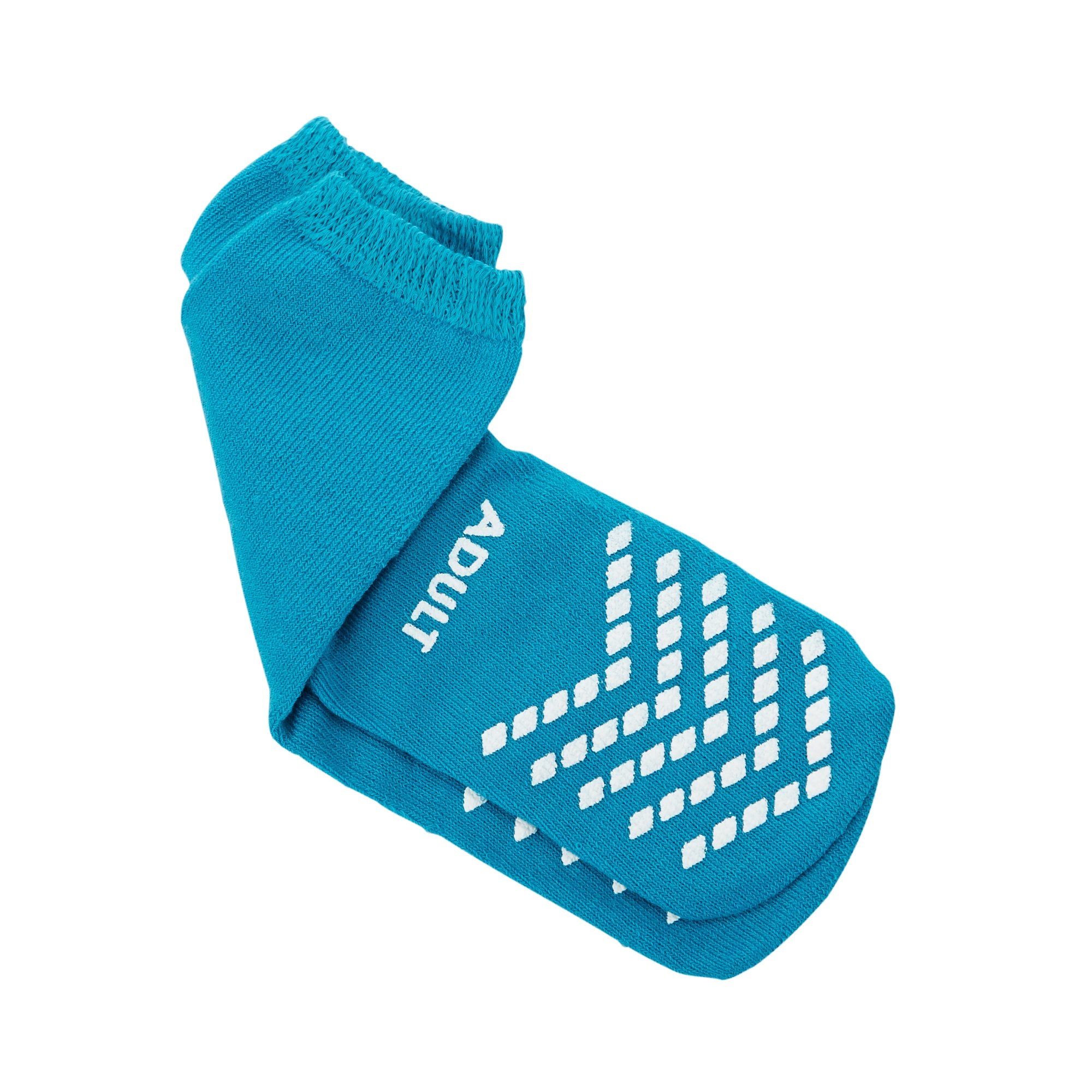 Slipper Socks McKesson Unisex Adult Large Single Tread Single Patient Use Teal - image 2
