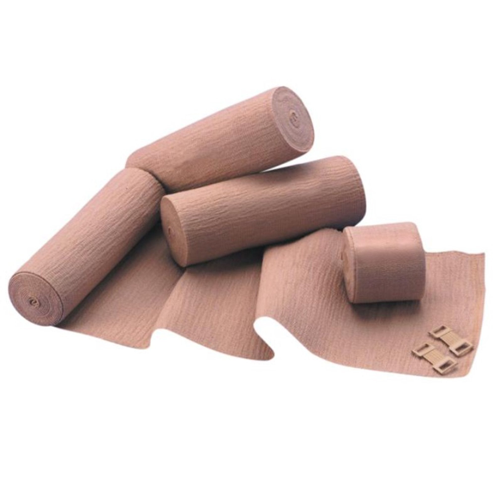 Elastic Bandage Flex-Master™ 4 Inch X 5-1/2 Yard Clip Detached Closure Tan NonSterile Standard Compression