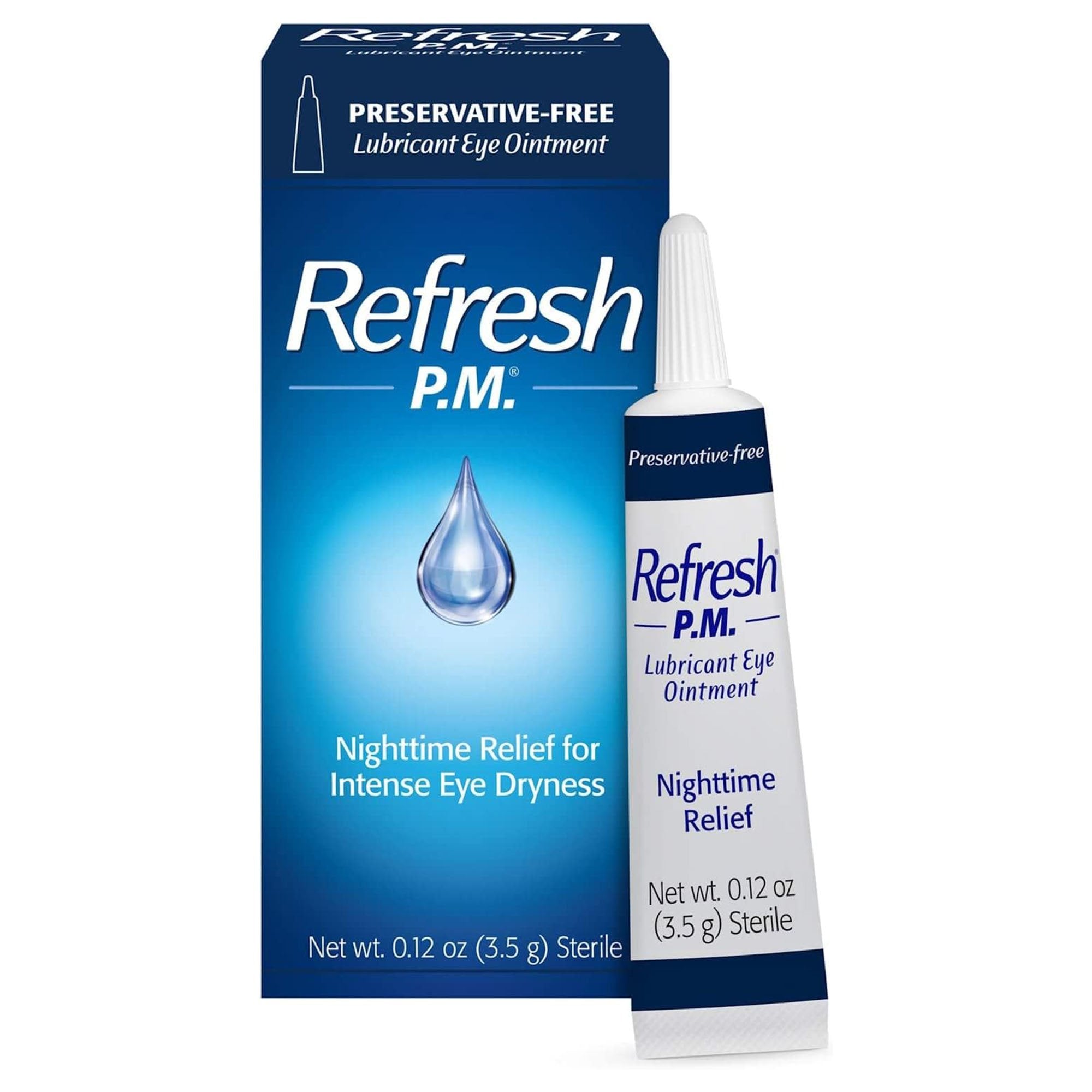 Refresh P.M.® Lubricant Eye Ointment, 0.12-ounce Dropper Bottle