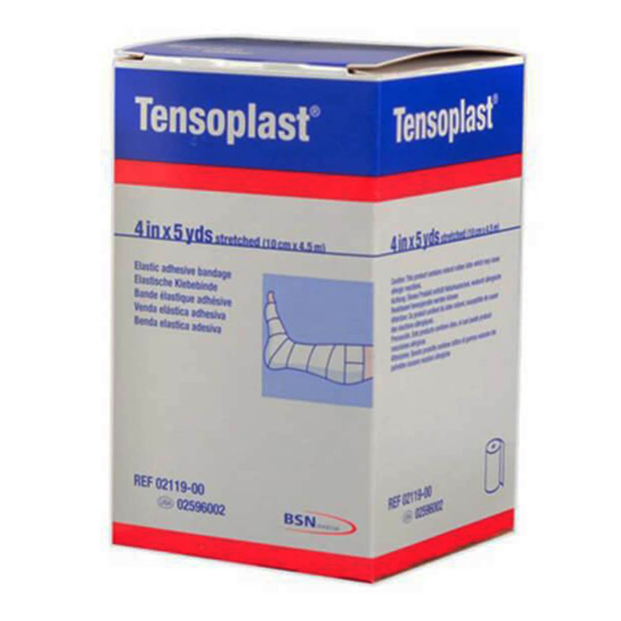 Elastic Adhesive Bandage Tensoplast® 4 Inch X 5 Yard No Closure White NonSterile Medium Compression - image 2