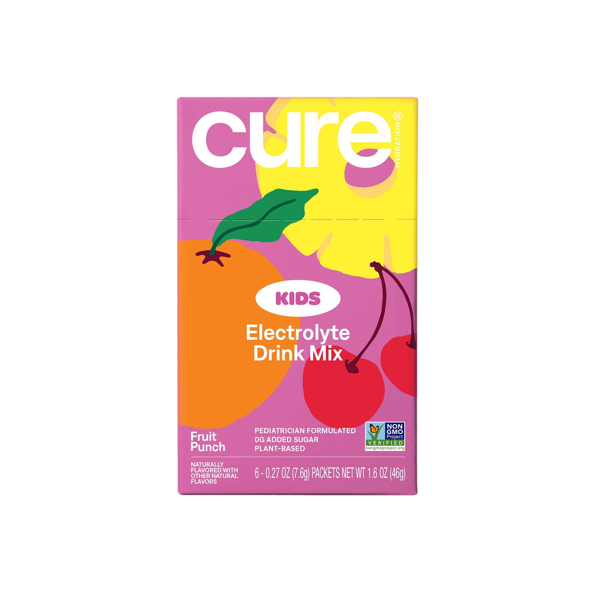 Cure® Kids Electrolyte Drink Mix, Fruit Punch, 7.5-gram Packet