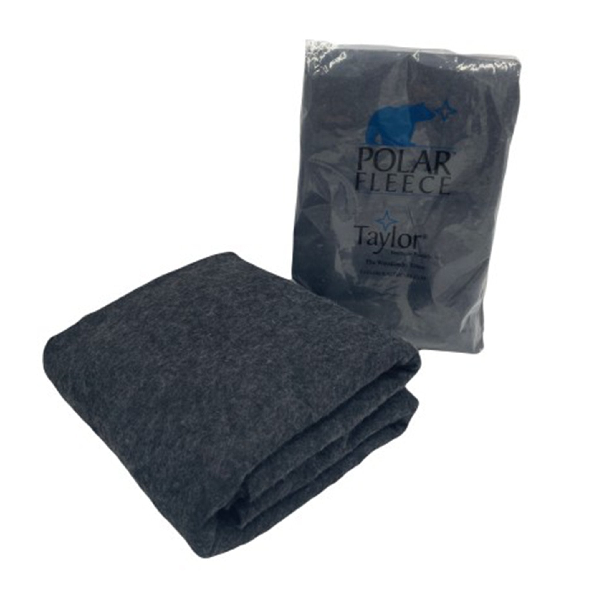 First Comfort Fleece Thermal Blanket, Gray, 40 x 80 Inch