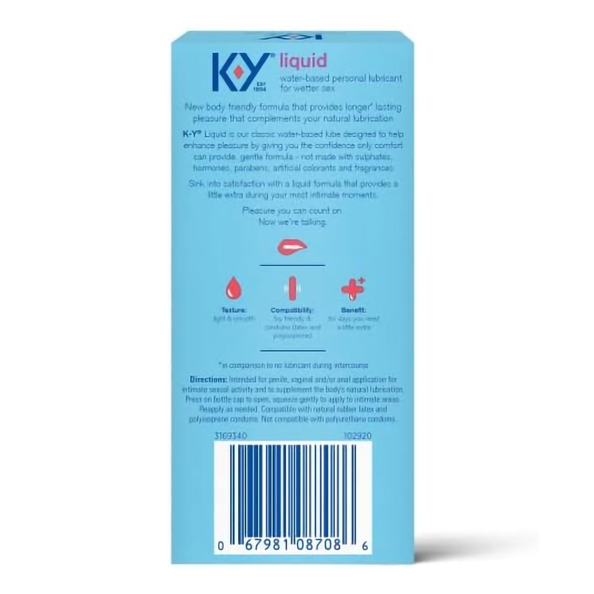 Personal Lubricant K-Y® 2.5 oz. Bottle NonSterile - image 2