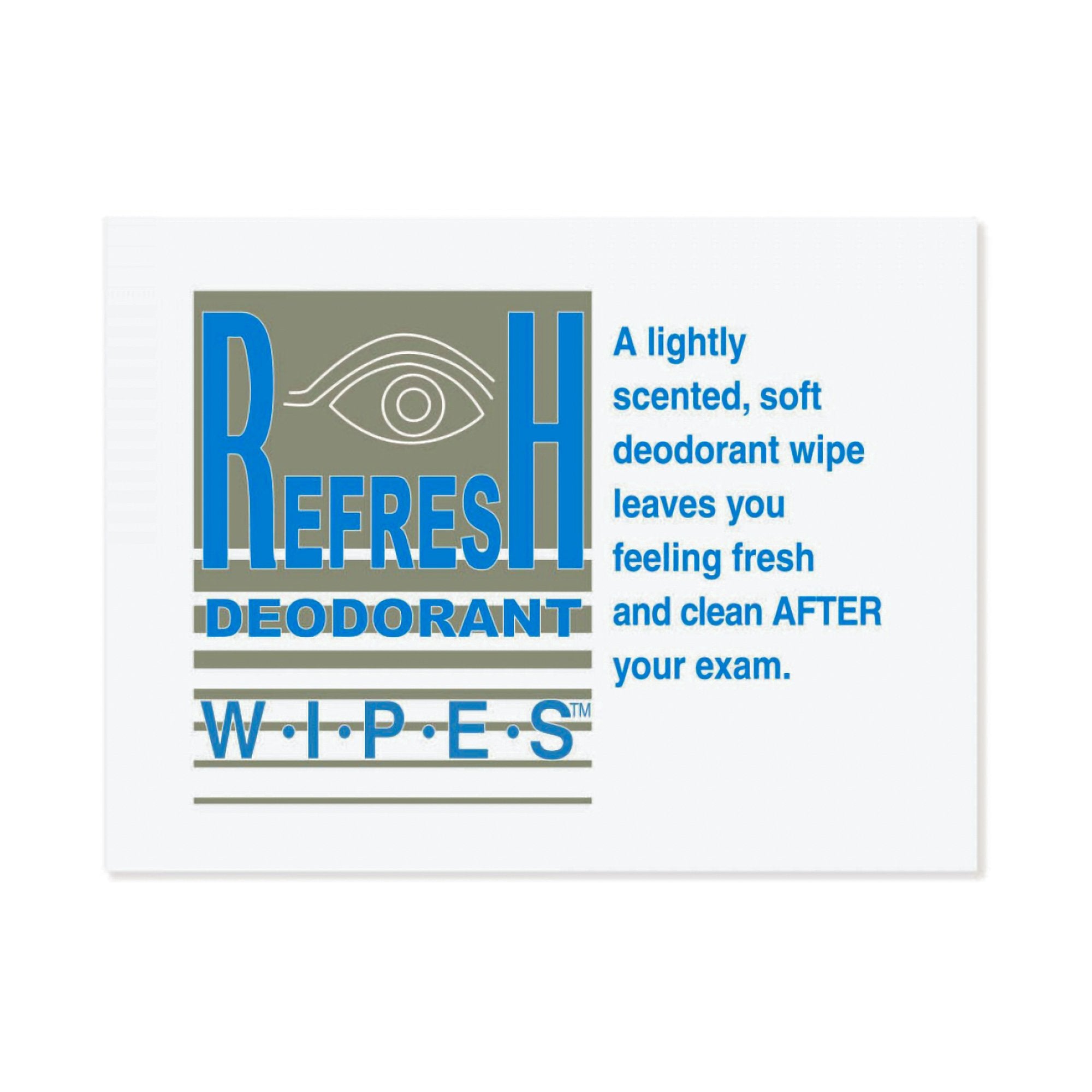 Refresh Deodorant Wipes™ Mammography Wipe