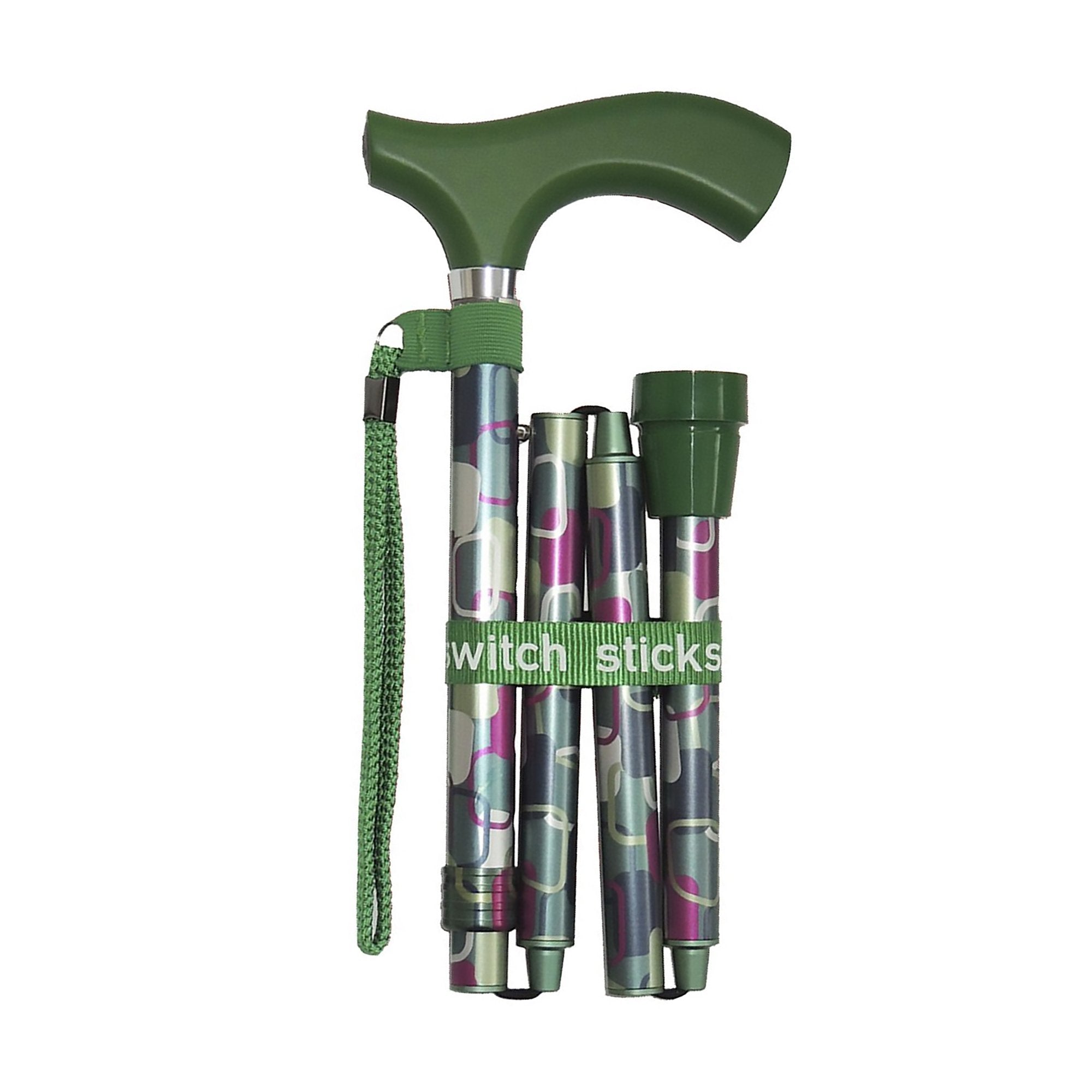 Switch Sticks® Folding Cane, Vienna Print, 32 to 37 Inch Height