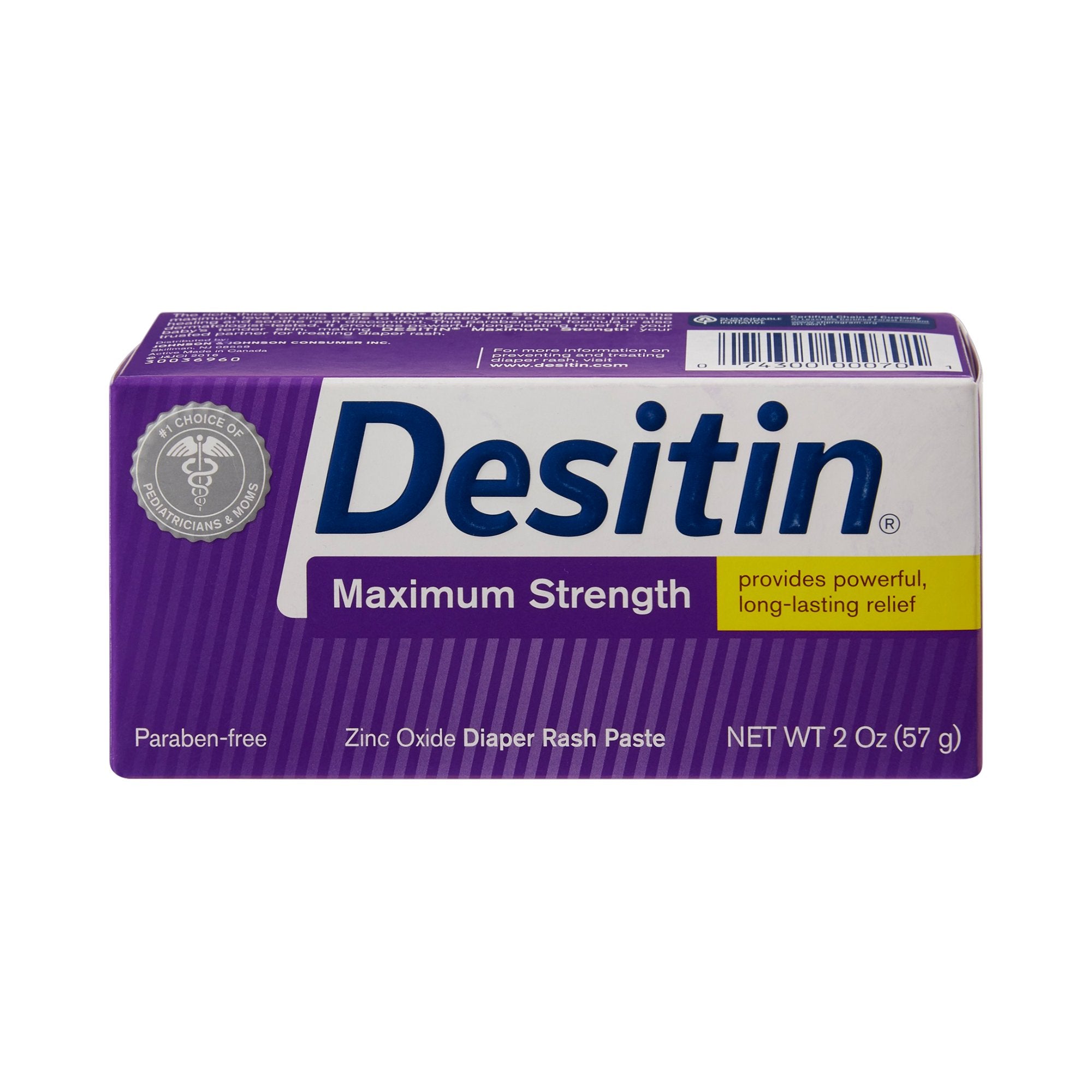 Diaper Rash Treatment Desitin® 2 oz. Tube Unscented Paste - image 2