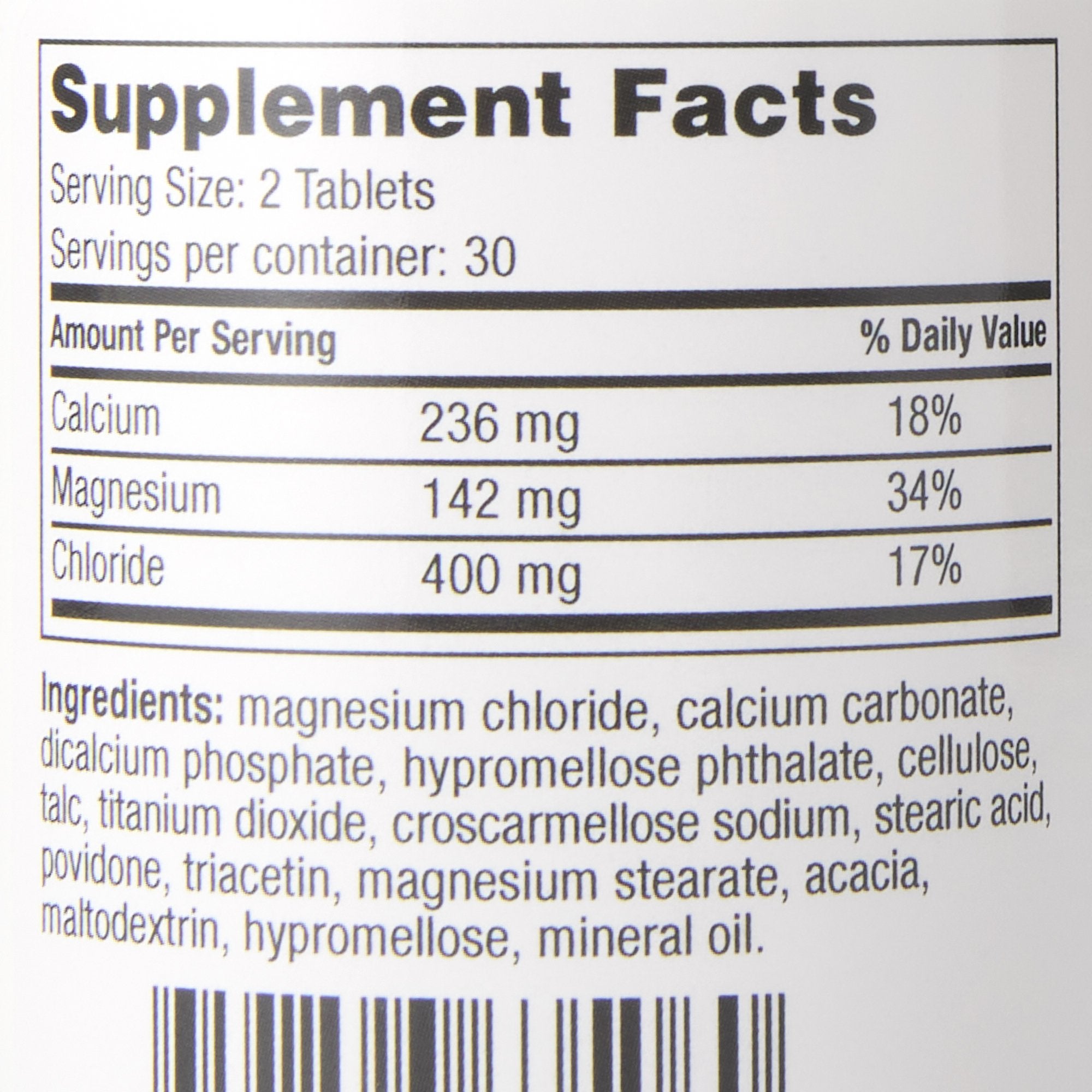Mineral Supplement Geri-Care® Calcium / Magnesium Chloride 236 mg - 142 mg - 400 mg Strength Tablet 60 per Bottle - image 2