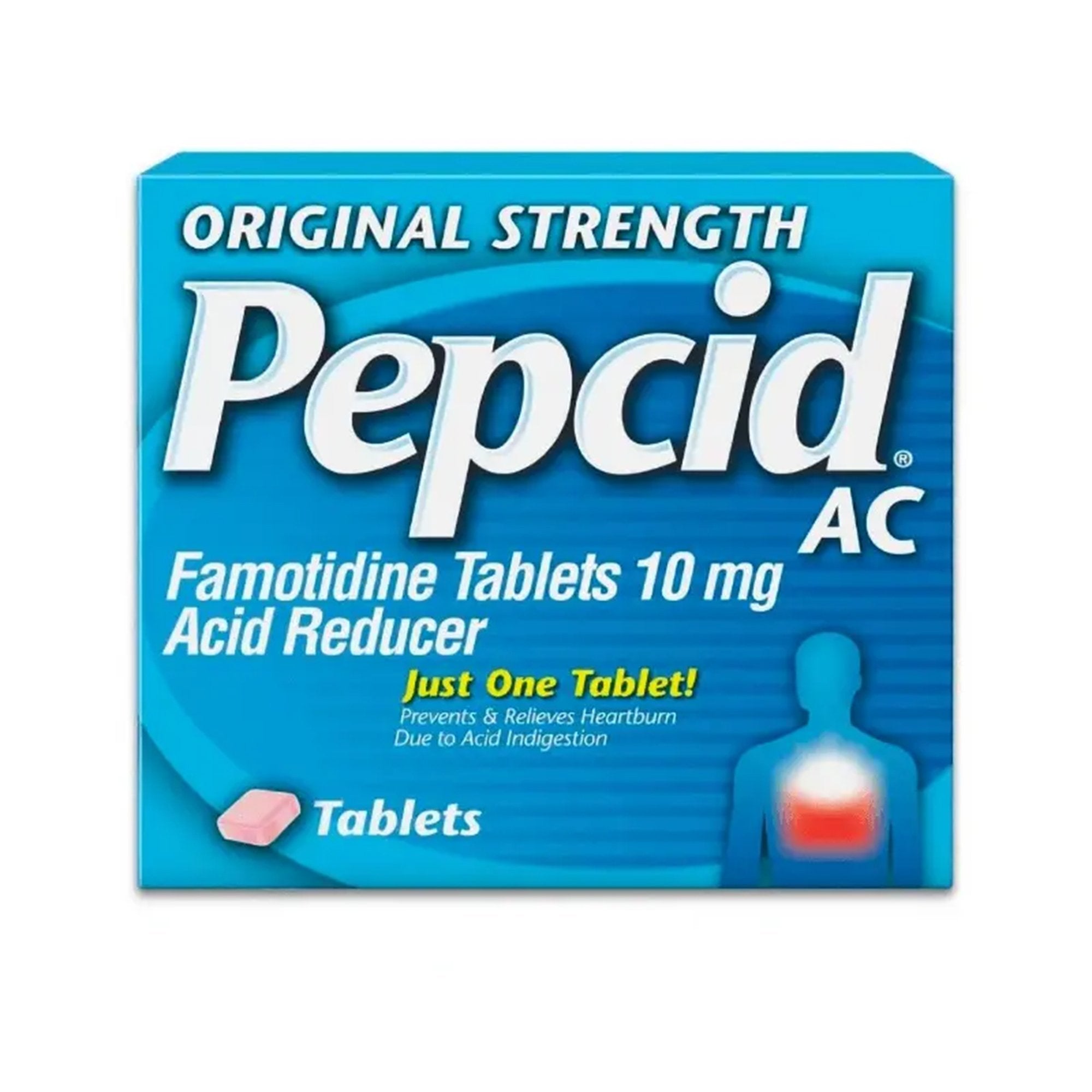 Antacid Pepcid® AC 10 mg Strength Tablet 30 per Box