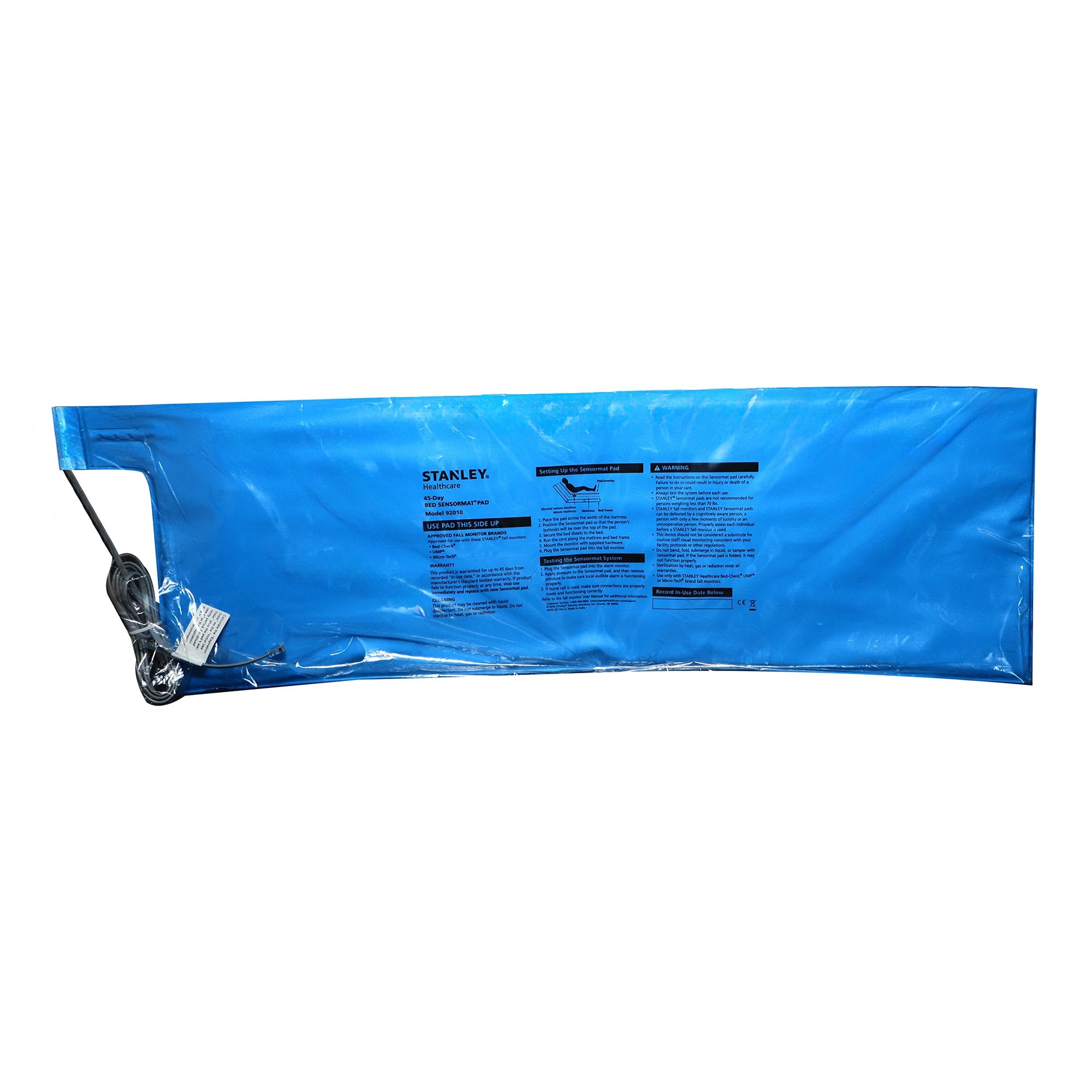 Stanley Standard Bed Alarm Pad, 10 x 30 Inch