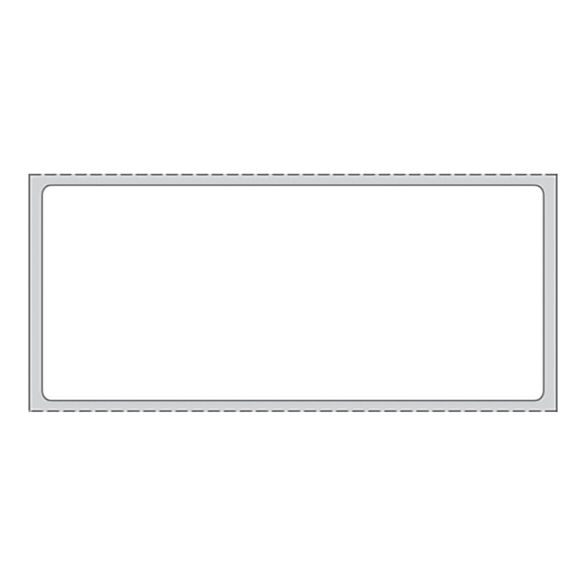 PDC® White Blank Thermal Label, 1-1/2 x 3-1/2 Inch