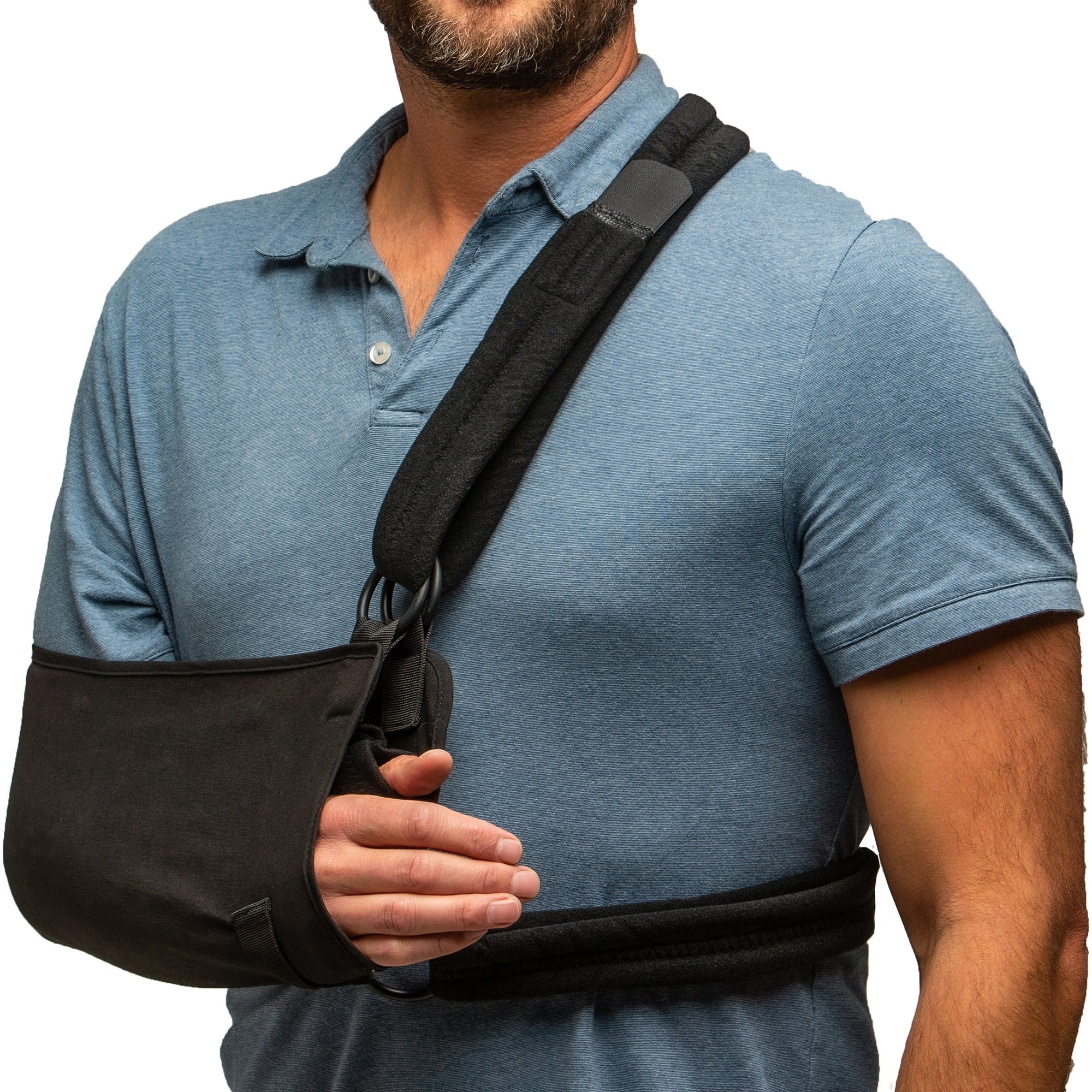 Shoulder Immobilizer GUS Small Cotton / Polyester Waist Strap / Shoulder Strap Padded Left or Right Arm