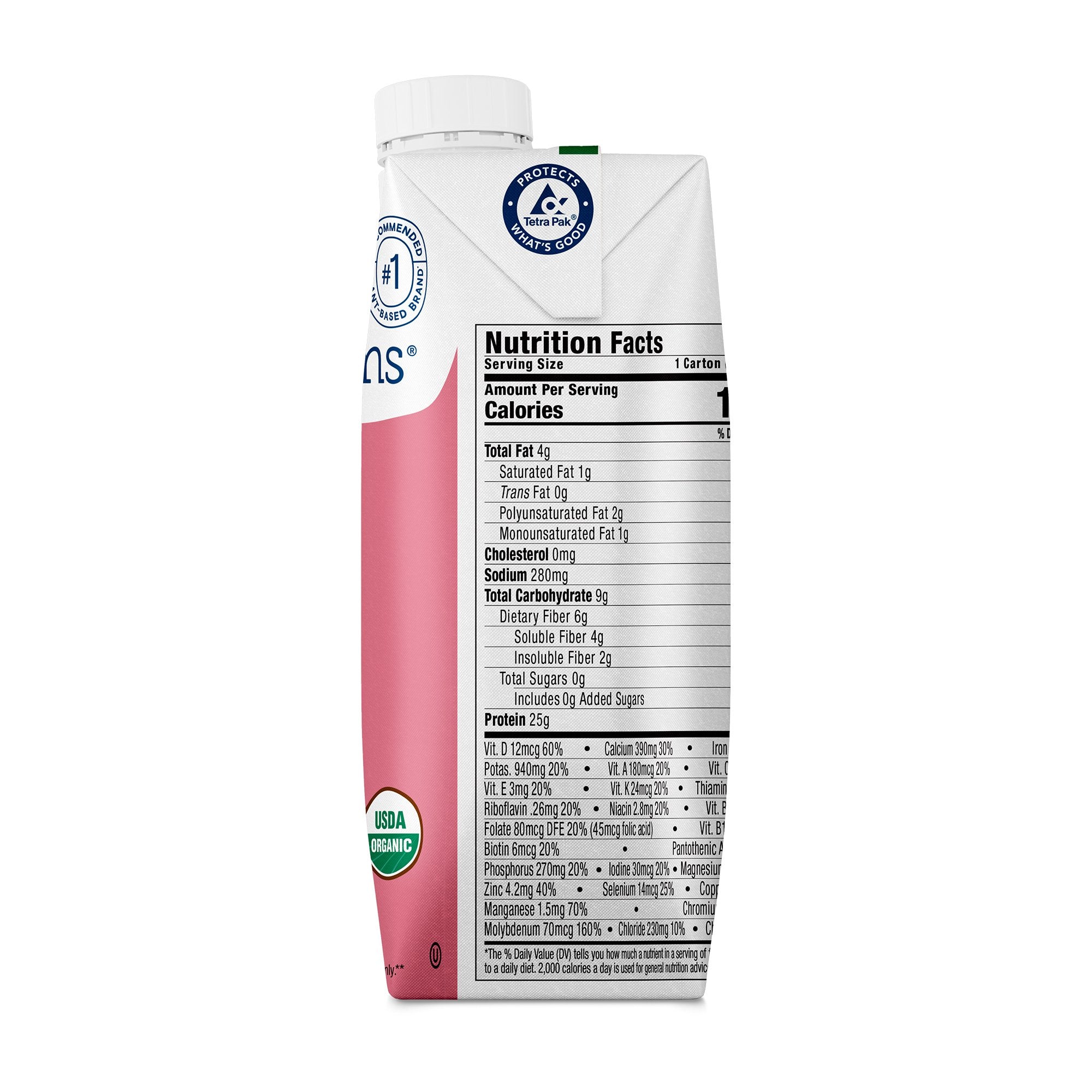 Oral Supplement Kate Farms High Protein Strawberry Flavor Liquid 11 oz. Carton - image 5
