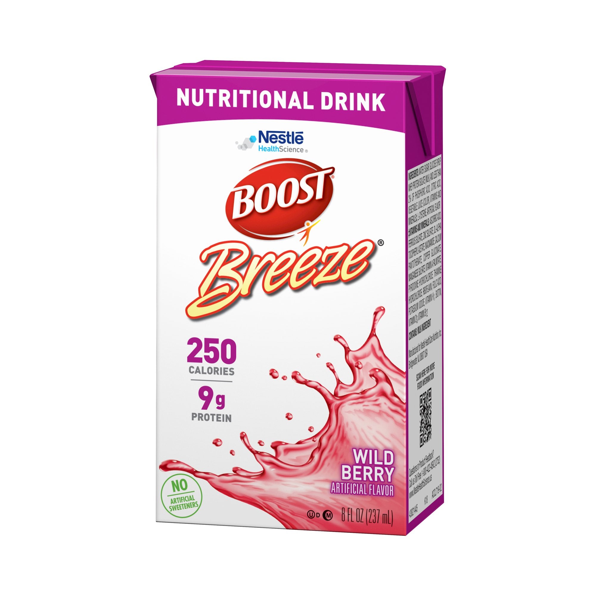 Oral Supplement Boost Breeze® Wild Berry Flavor Liquid 8 oz. Carton - image 6