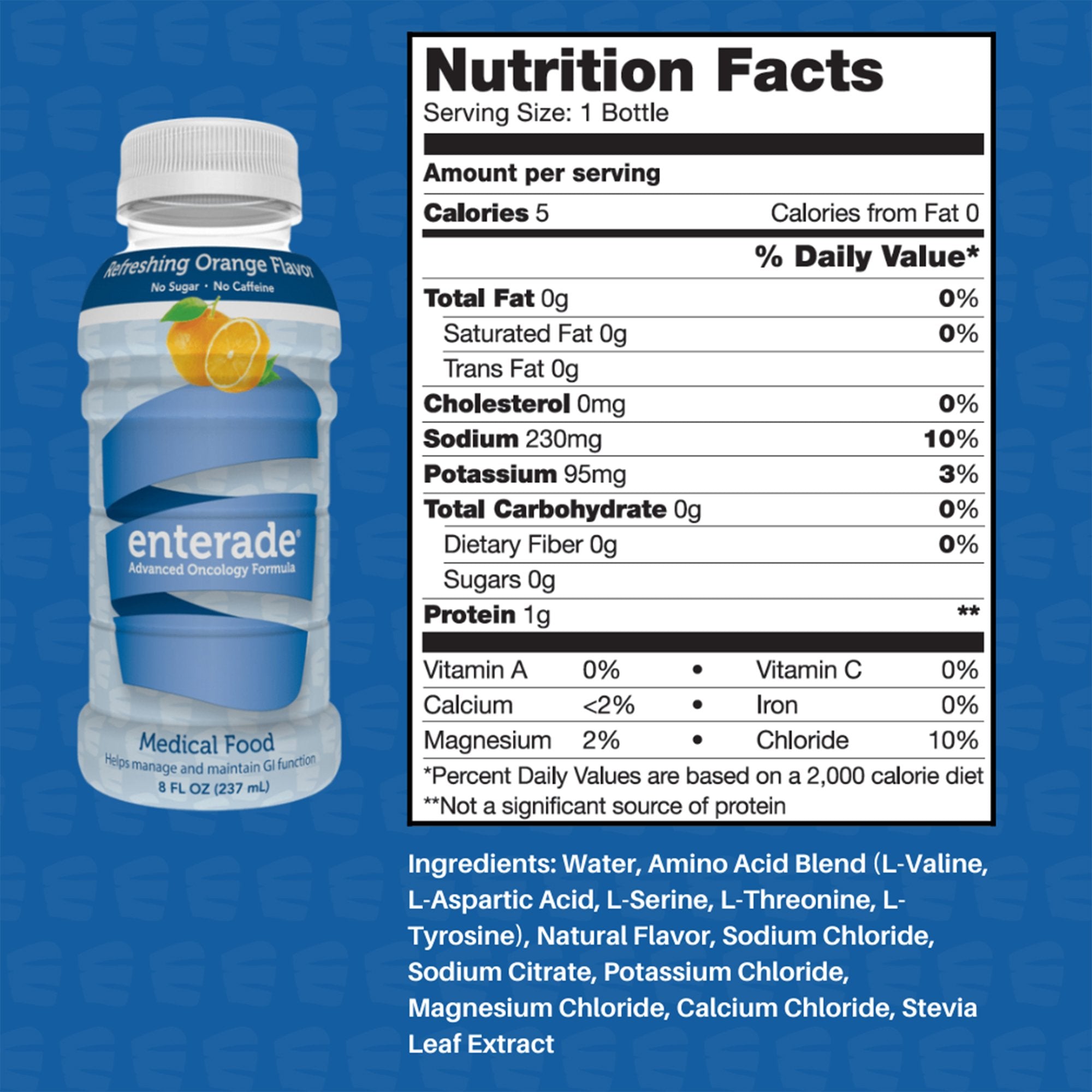 Oral Supplement enterade® Advanced Oncology Orange Flavor Liquid 8 oz. Bottle - image 2
