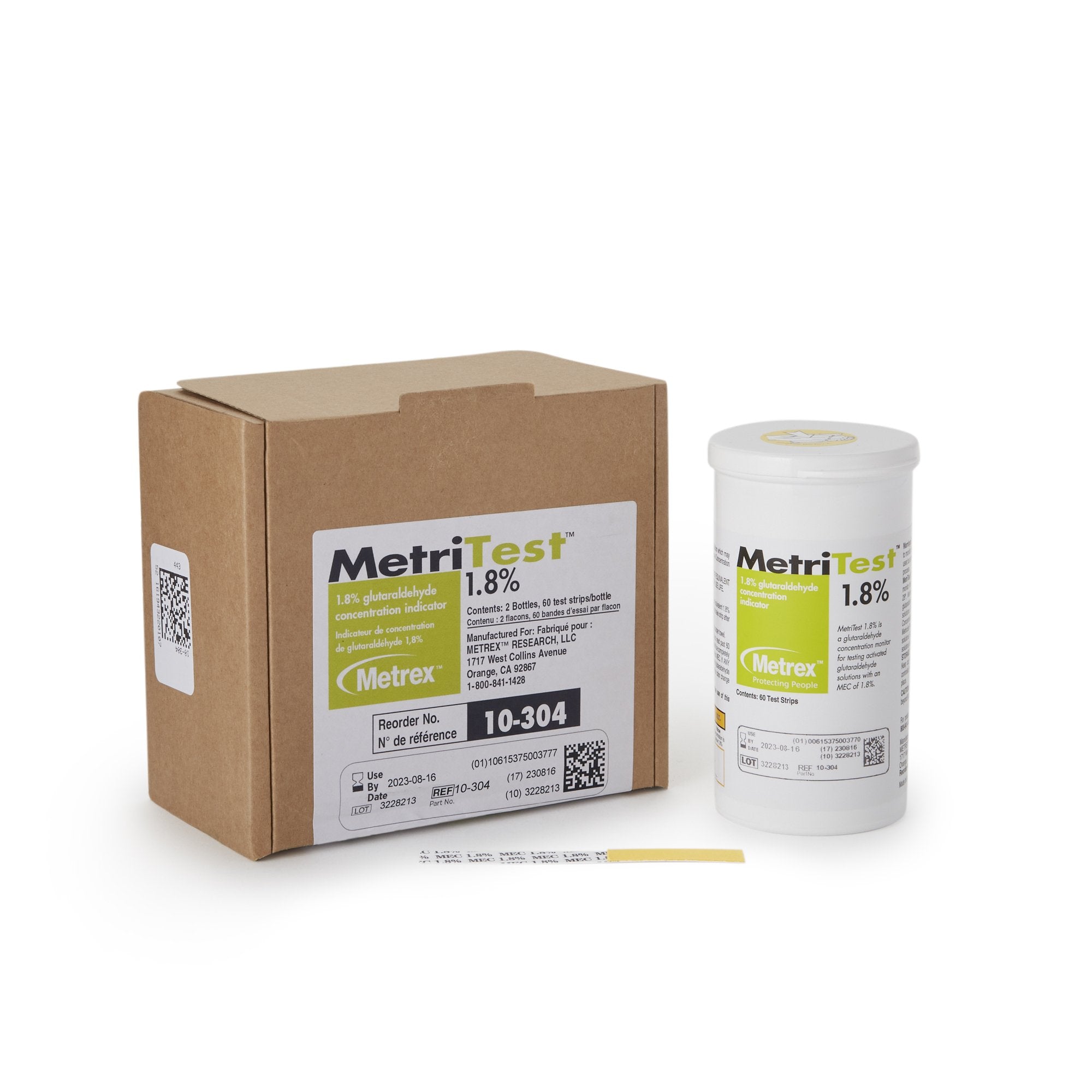 MetriTest™ 1.8% Glutaraldehyde Concentration Indicator