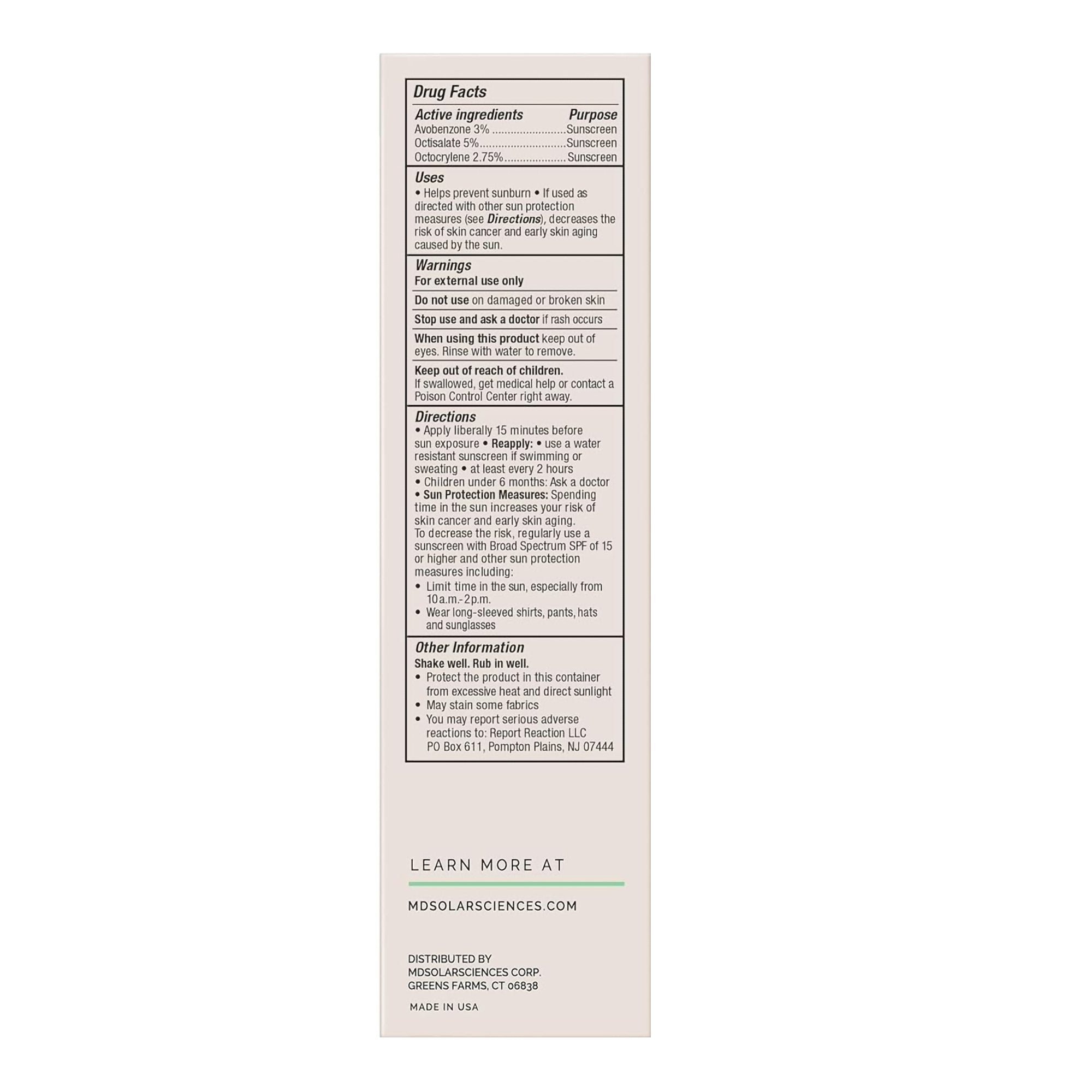 Facial Moisturizer with Sunscreen MDSolarsciences™ Tint + Tone SPF 50 1.7 oz. Tube Scented Cream - image 2