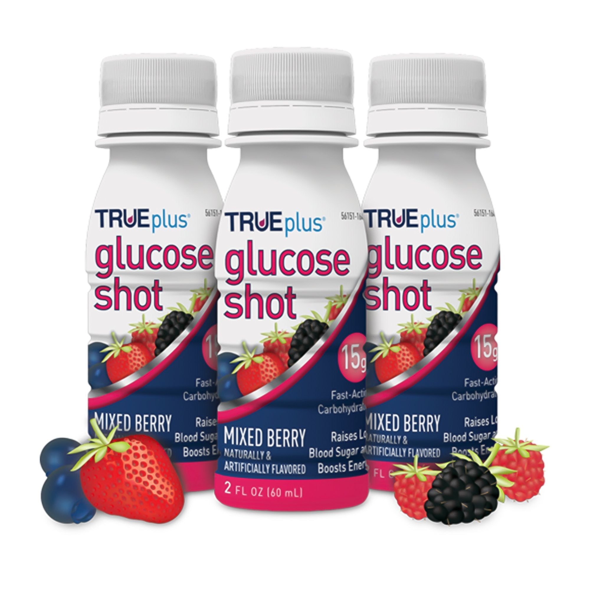 Glucose Supplement TRUEplus™ 2 oz. Liquid Mixed Berry Flavor - image 2