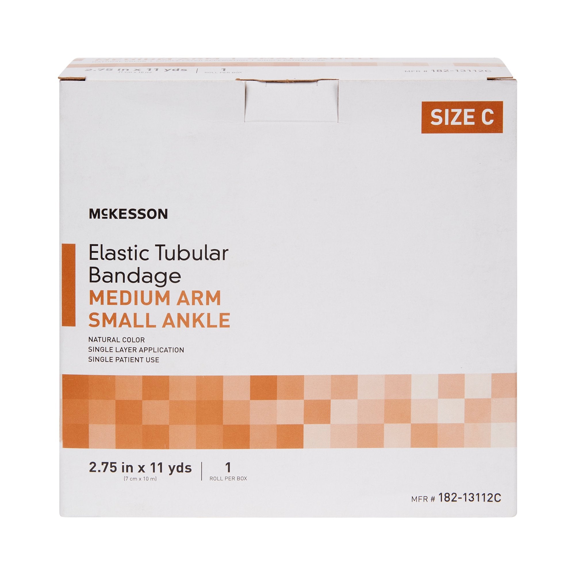 Elastic Tubular Support Bandage McKesson Spandagrip™ 2-3/4 Inch X 11 Yard Medium Arm / Small Ankle Pull On Natural NonSterile Size C Standard Compression - image 2