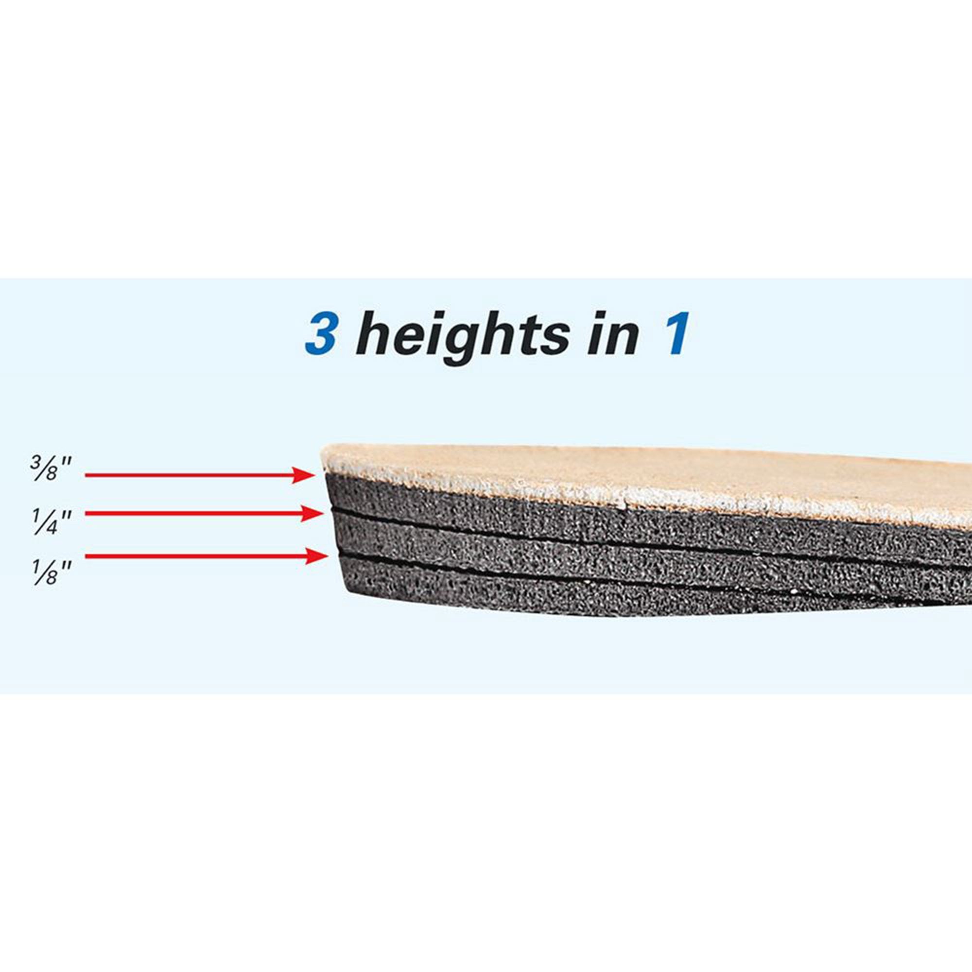 Heel Lift AliMed® Adjustable Leg Lift Leather / Rubber Men 9 and Up Brown - image 2