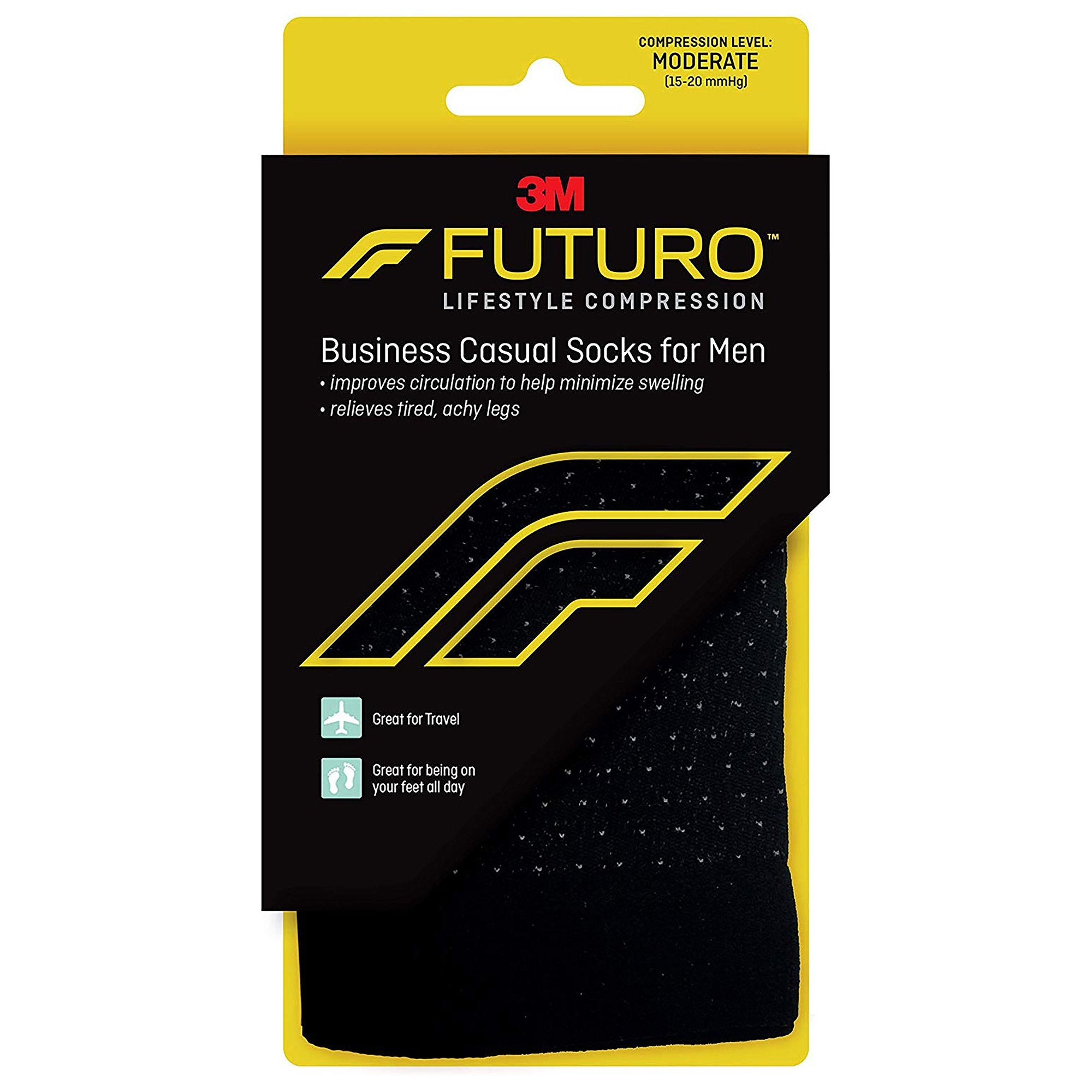 Compression Socks 3M™ Futuro™ Calf High Large Black Closed Toe - image 2