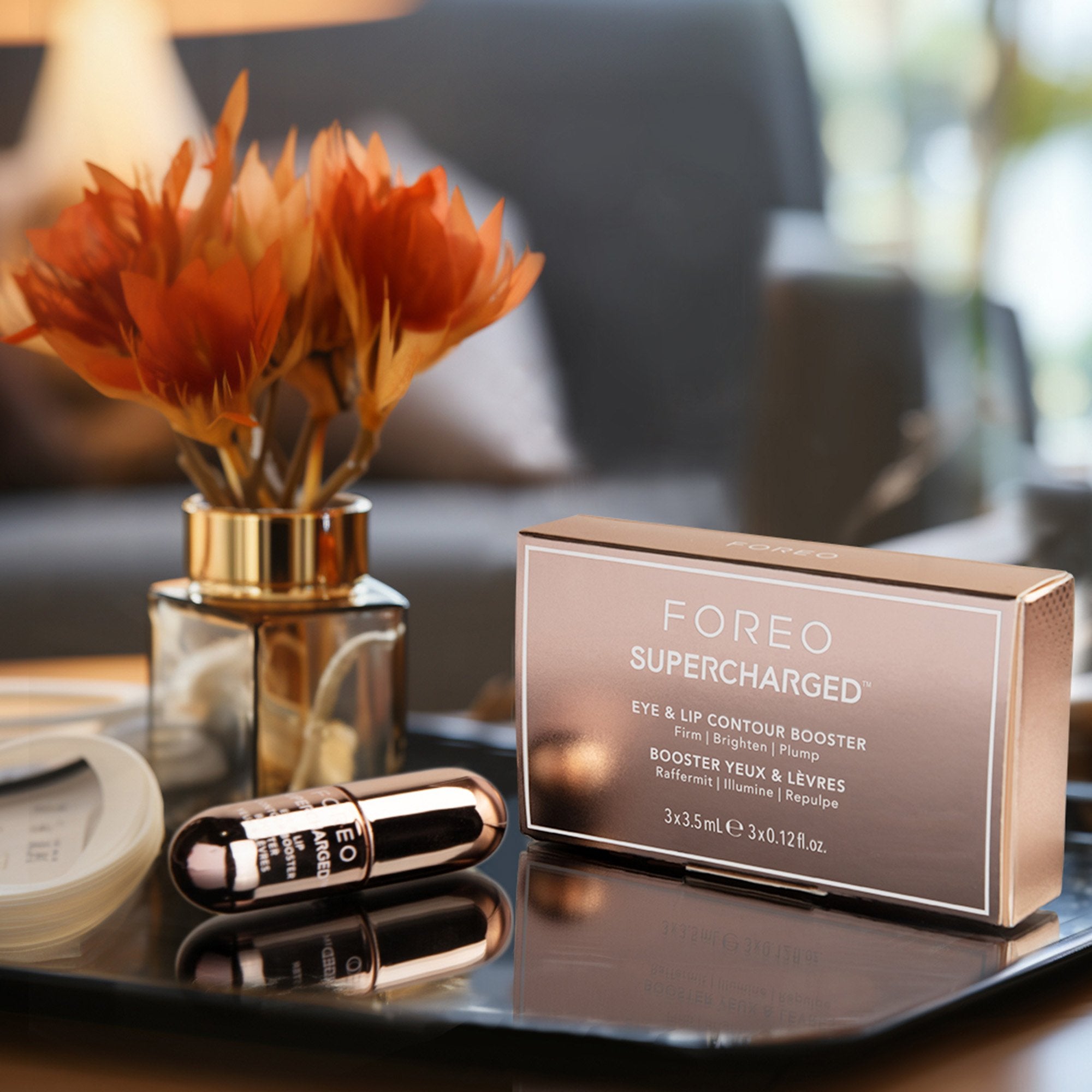 Facial Moisturizer Foreo Supercharged™ Eye and Lip Contour Booster 3.5 mL Capsule Scented Serum - image 3