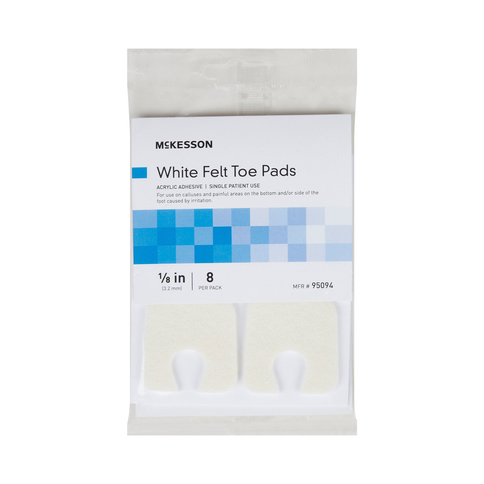 Callus Pad McKesson Pedi-Pad Size 105 Adhesive Backing Foot