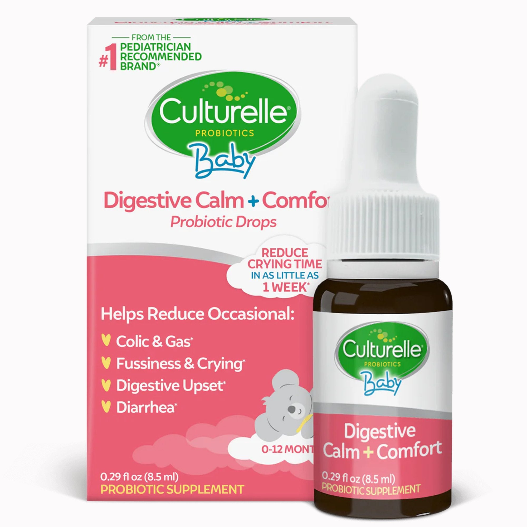 Pediatric Probiotic Dietary Supplement Culturelle® Digestive Calm + Comfort .29 oz. Oral Drops