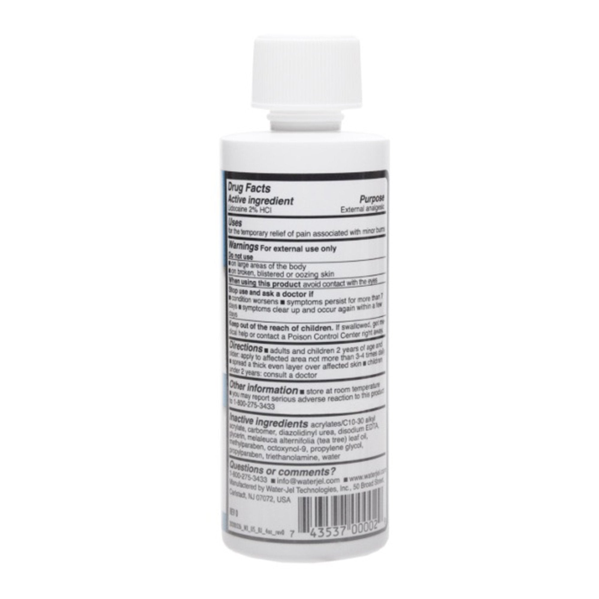 Burn Relief Lidocaine Water Jel® Burn Jel® Topical Gel 4 oz. Bottle - image 2