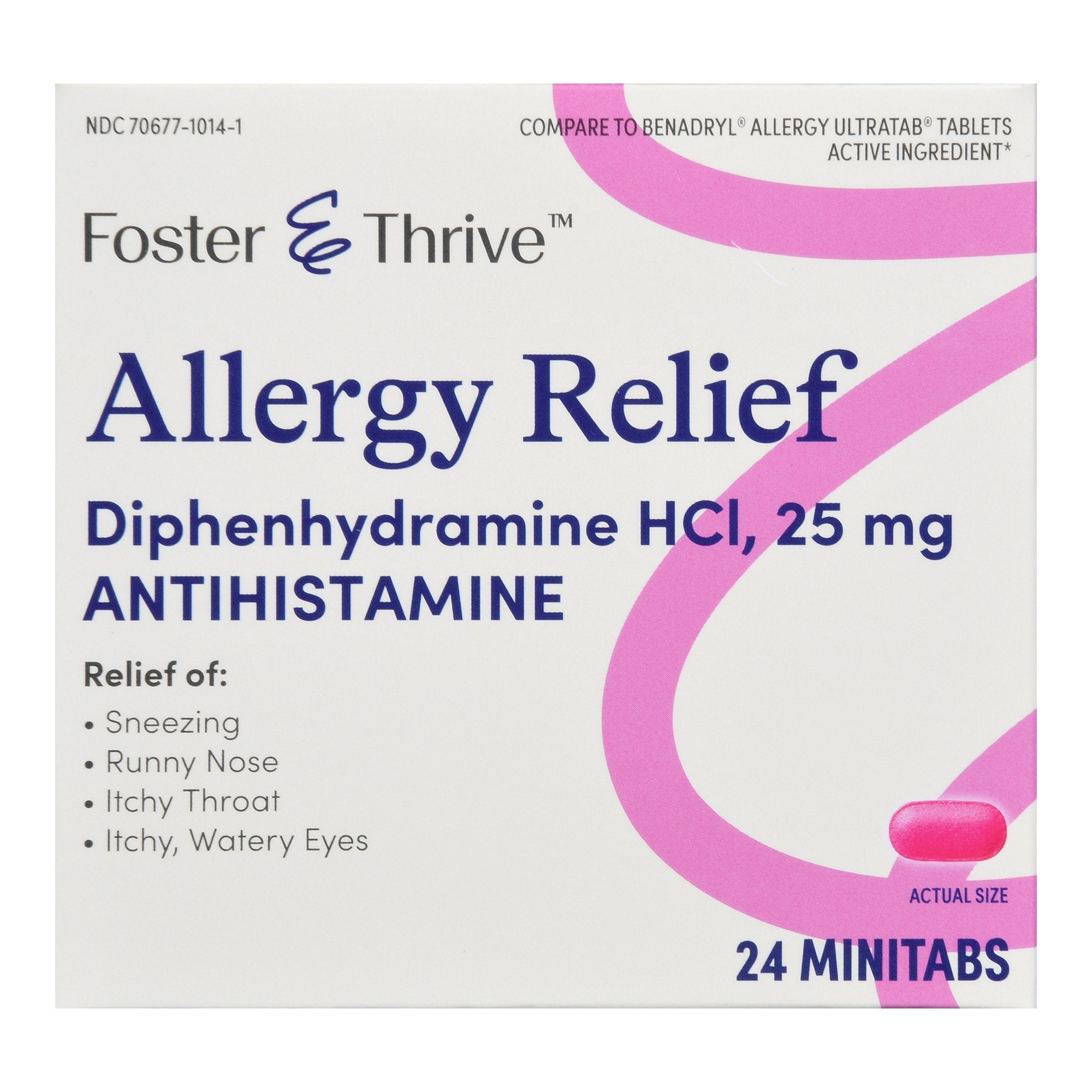 Foster & Thrive™ Allergy Relief Diphenhydramine HCl 25 mg Minitabs