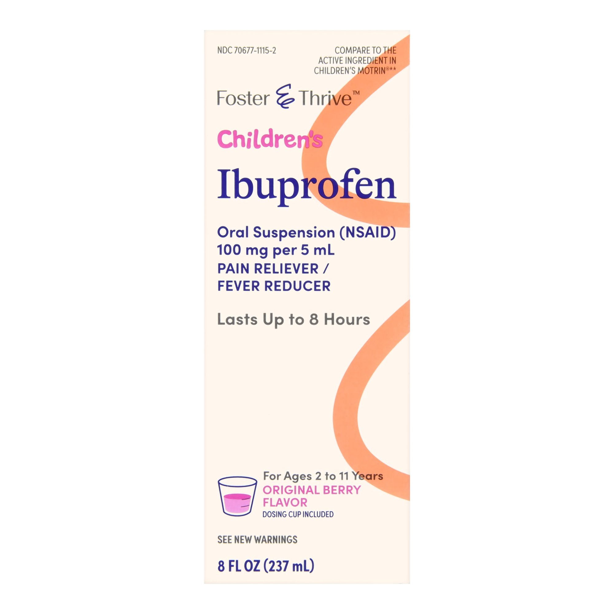 Foster & Thrive™ Children's Ibuprofen Oral Suspension Original Berry, 8 ounces