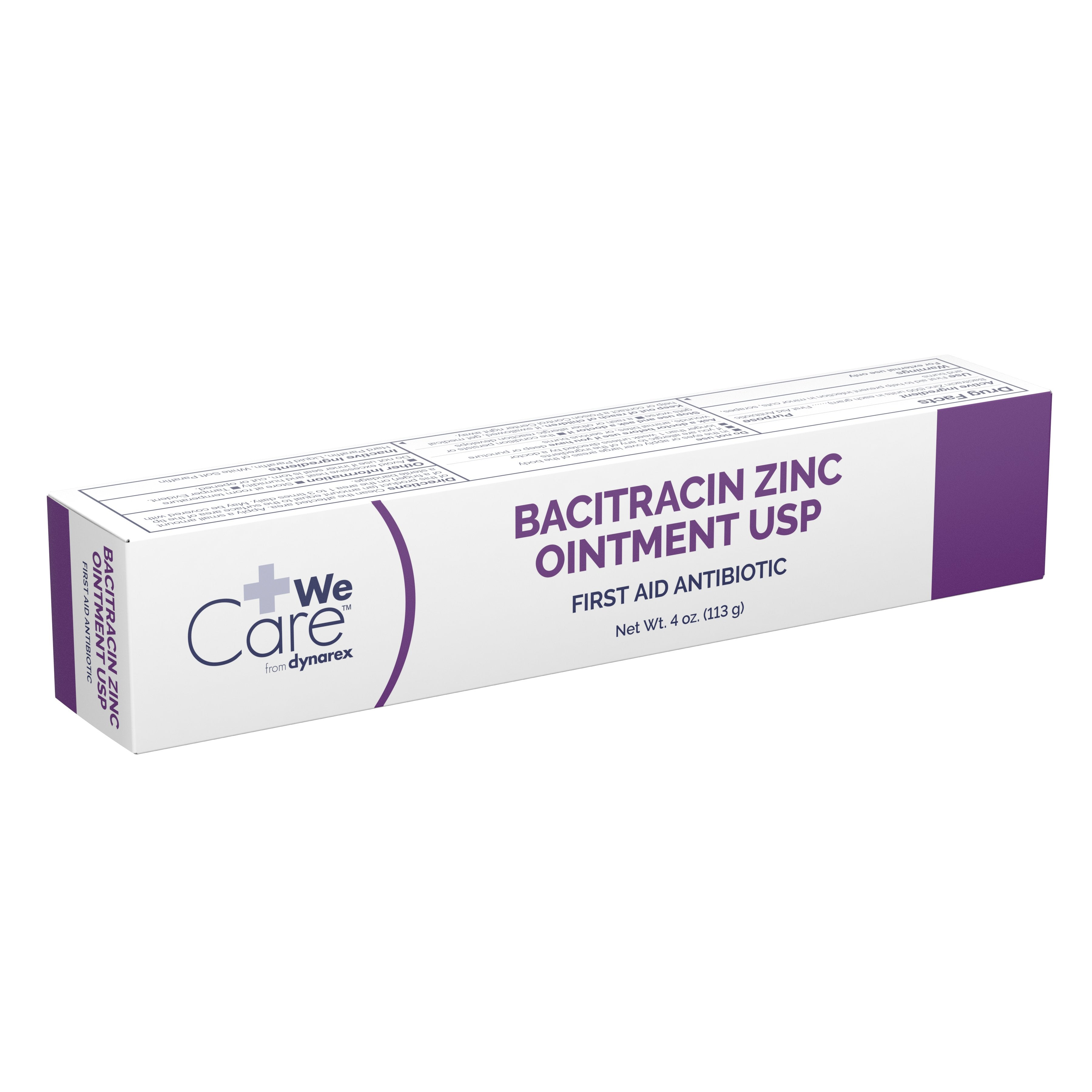 First Aid Antibiotic Bacitracin Zinc WeCare™ Ointment 4 oz. Tube - image 2
