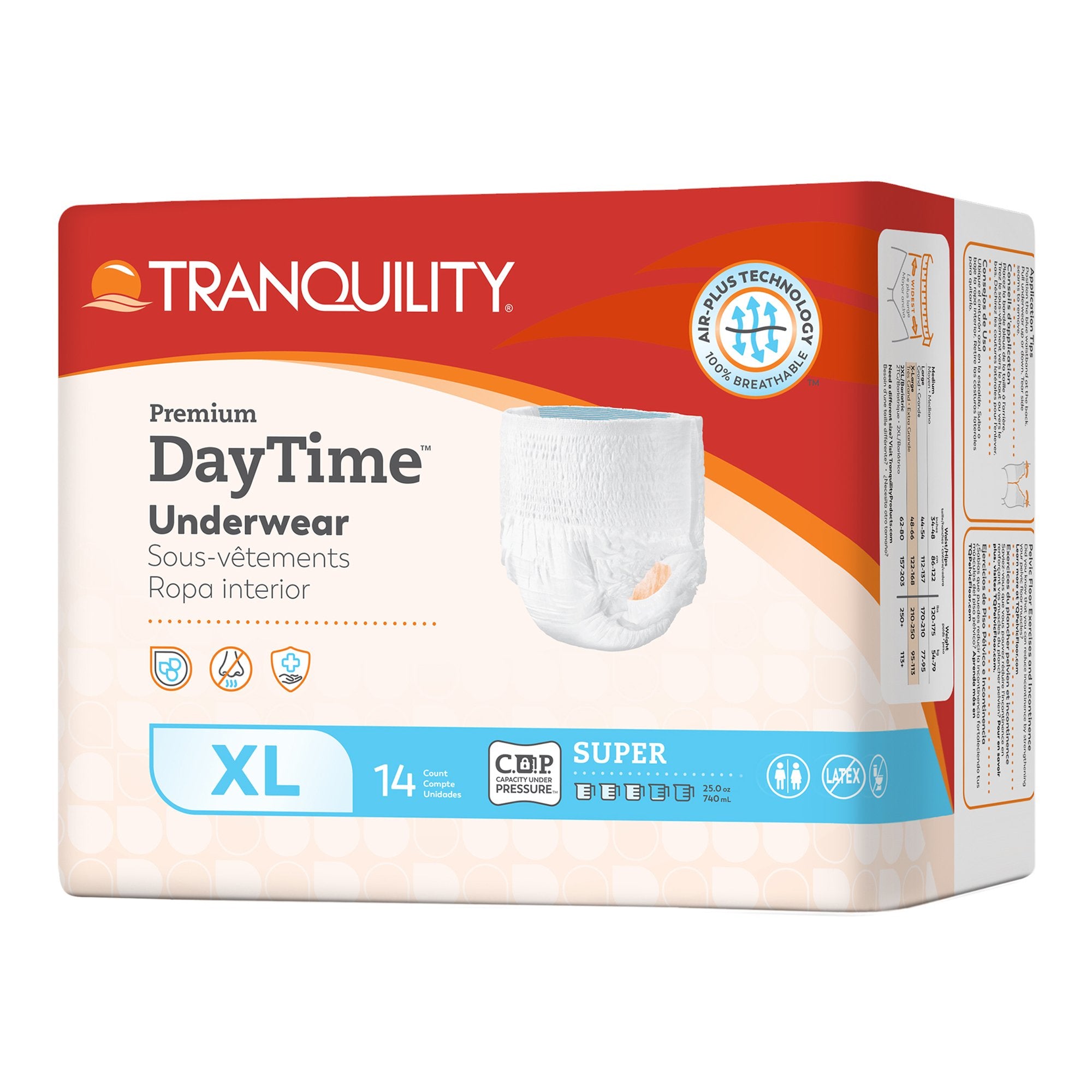 Tranquility Premium DayTime Disposable Absorbent Underwear, XL