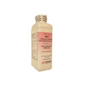 Joint Health Supplement Calcium Carbonate 1,250 mg / 5 mL Strength Oral Suspension 16 oz. Bubble Gum Flavor