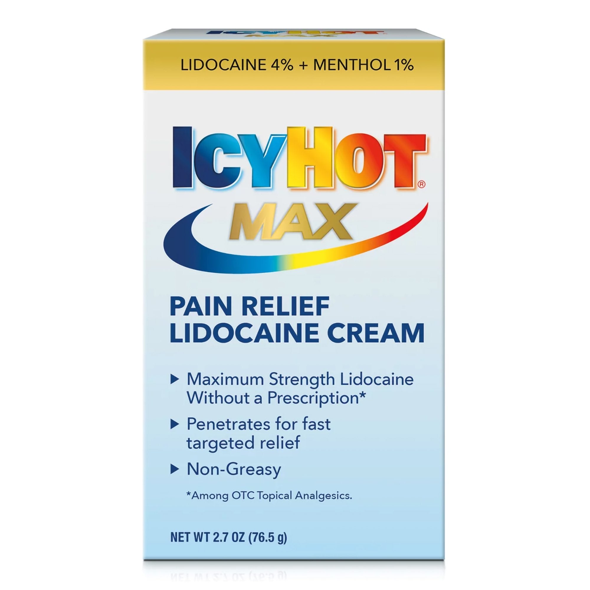 Topical Pain Relief Icy Hot® Lidocaine Cream 2.7 oz.