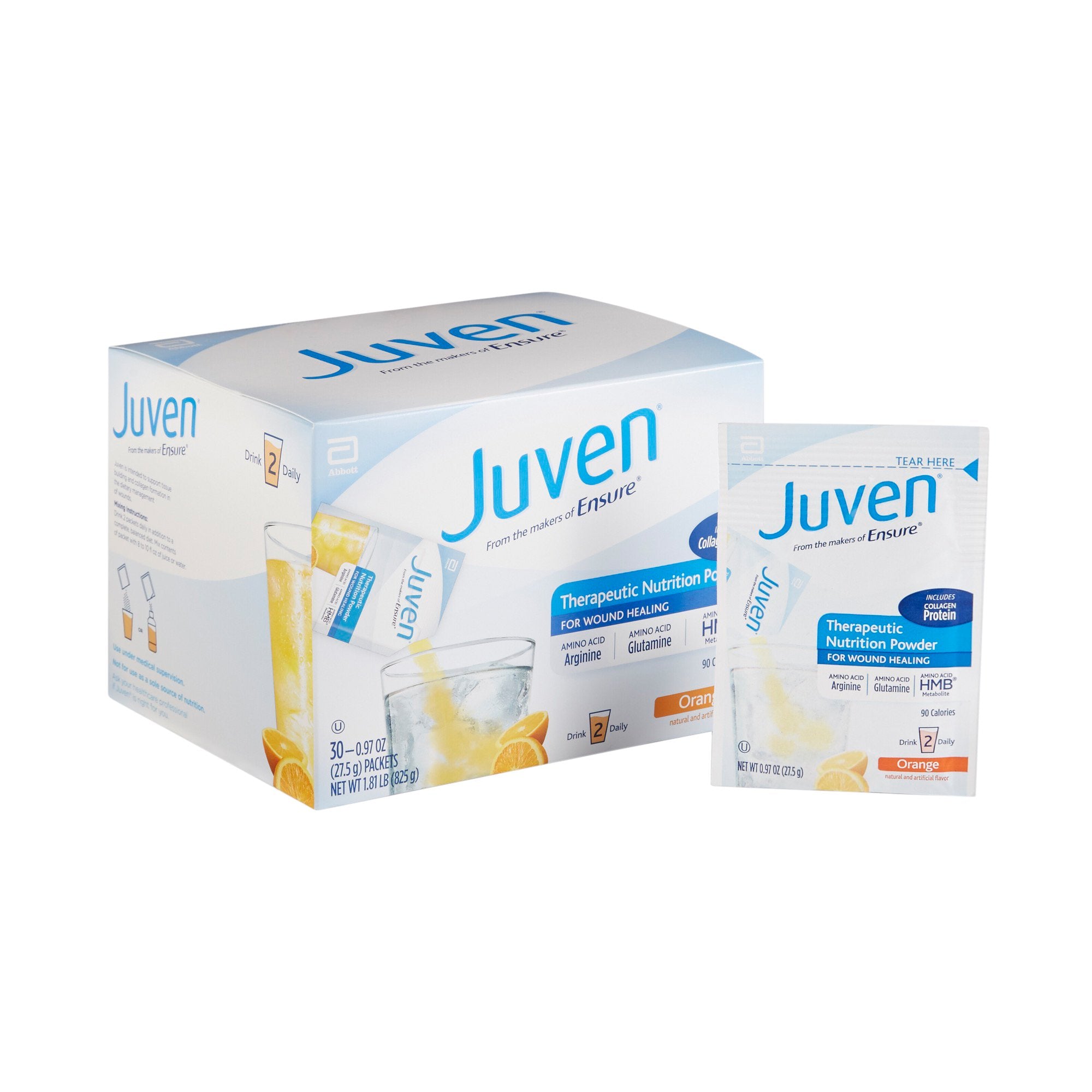 Oral Supplement Juven® Orange Flavor Powder 0.98 oz. Individual Packet