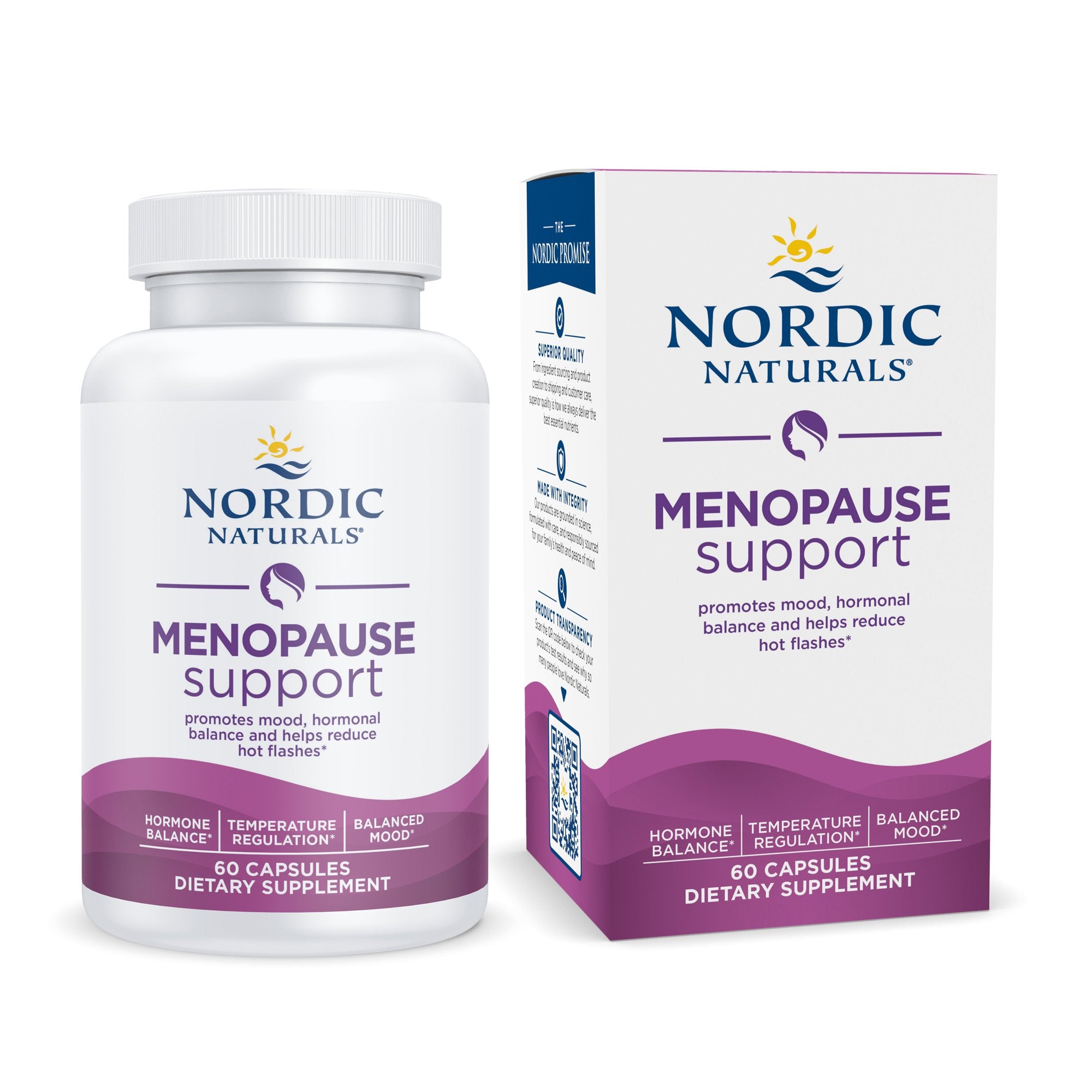 Dietary Supplement Nordic Naturals® Menopause Support Calcium 100 mg Strength Capsule 60 per Bottle