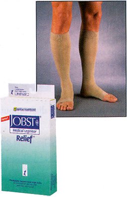 Compression Stocking Jobst® Relief Knee High Small Beige Closed Toe