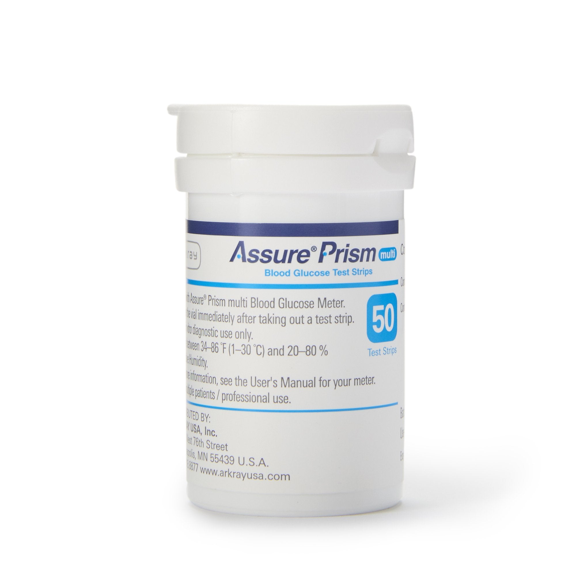 Blood Glucose Test Strips Assure® 50 Strips per Pack For Assure® Prism Multi Blood Glucose Monitoring System