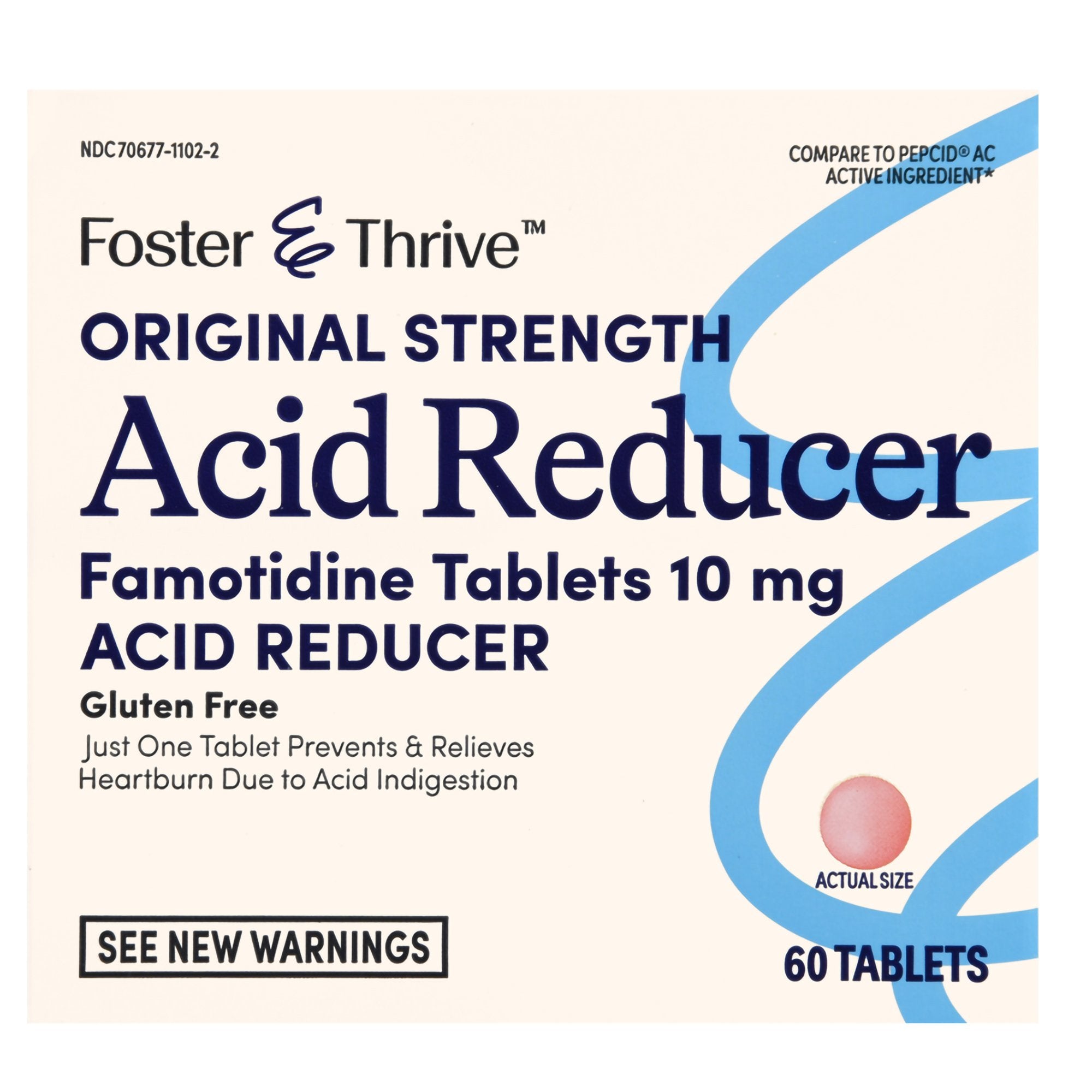 Foster & Thrive™ Original Strength Acid Reducer Famotidine Tablets 10 mg