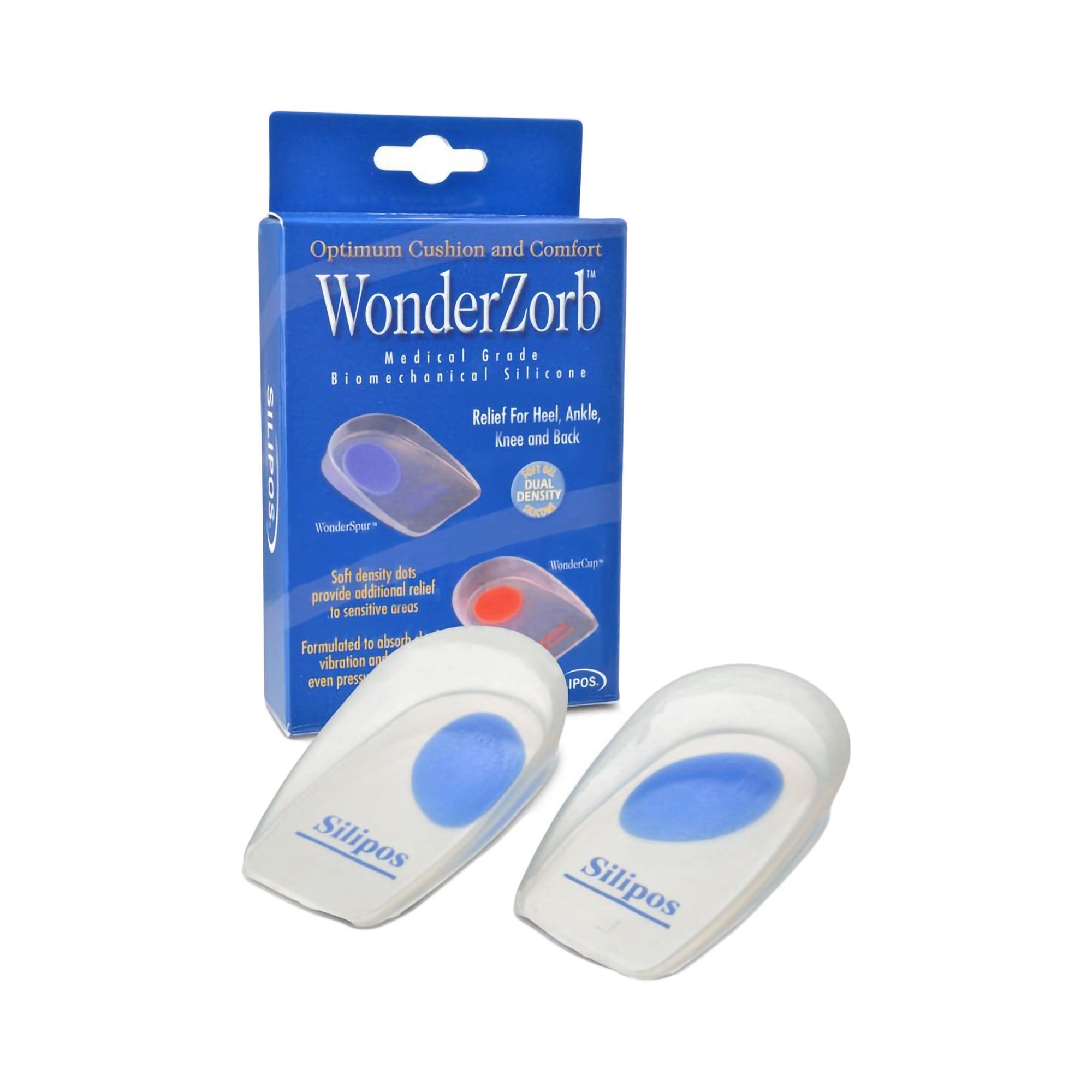 Heel Cup WonderZorb® WonderSpur Heel Support Wonderzorb Women 12 and Up / Men 11 and Up Blue