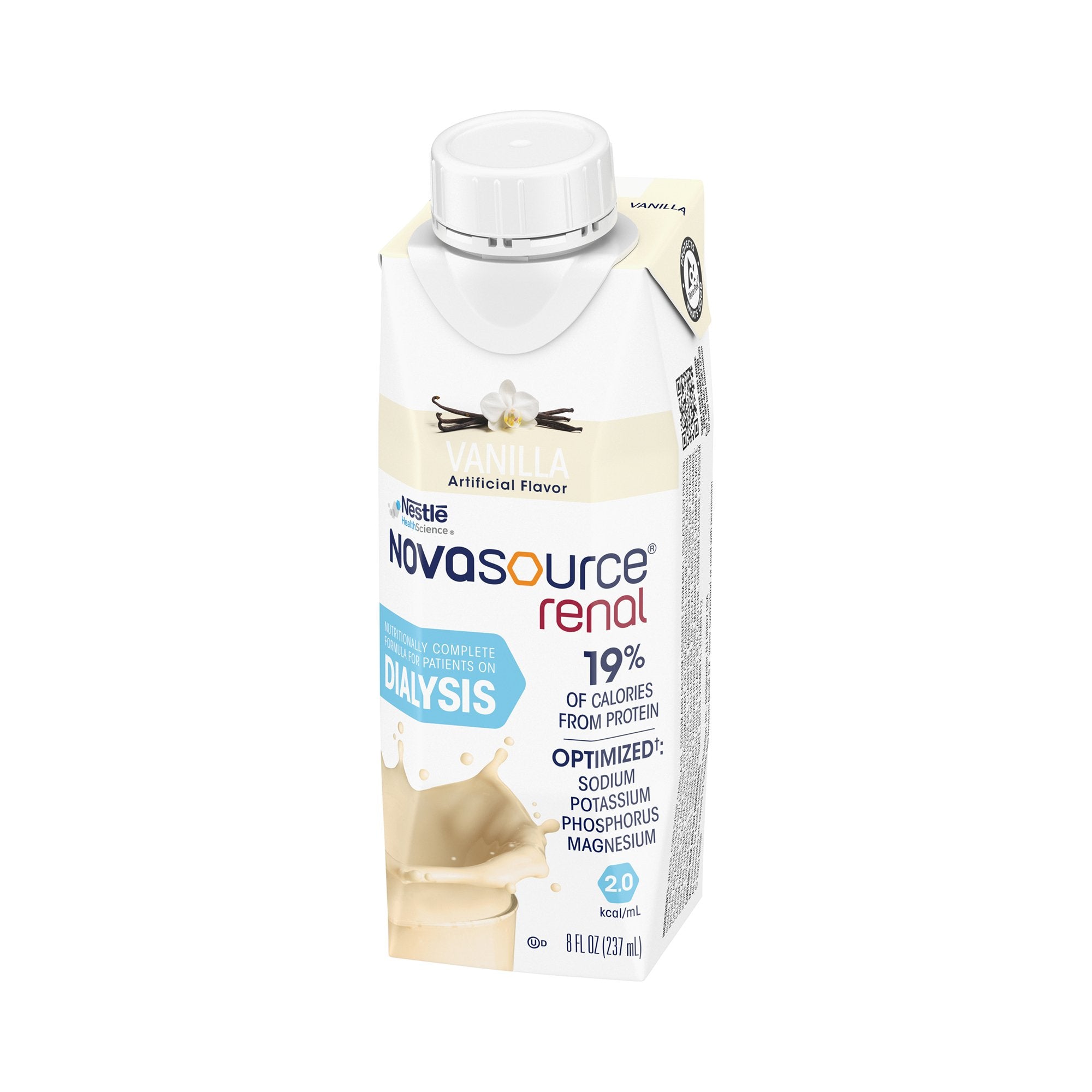 Oral Supplement Novasource® Renal Vanilla Flavor Liquid 8 oz. Carton - image 2