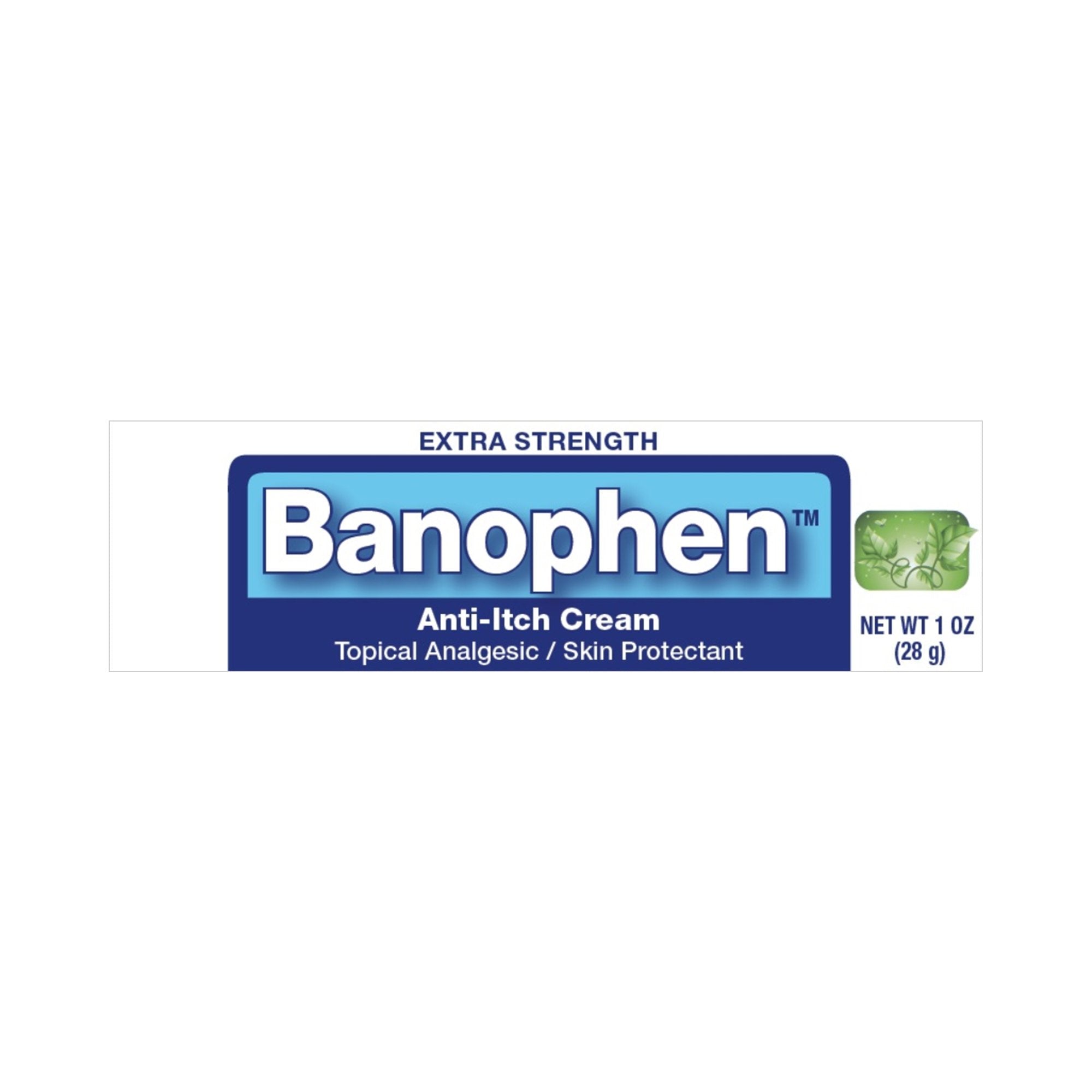Banophen™ Diphenhydramine HCl / Zinc Acetate Itch Relief, 1 ounce tube