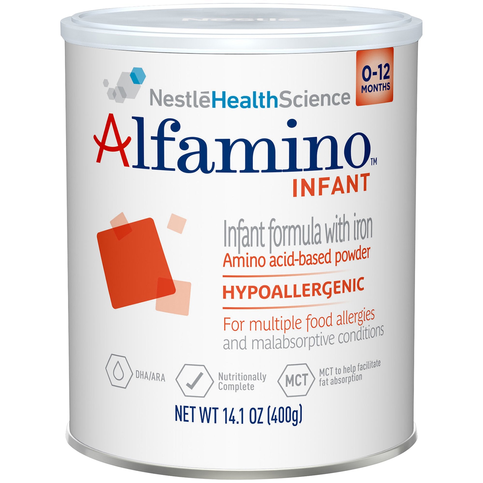 Alfamino® Powder Amino Acid Based Infant Formula with Iron, 14.1-ounce can