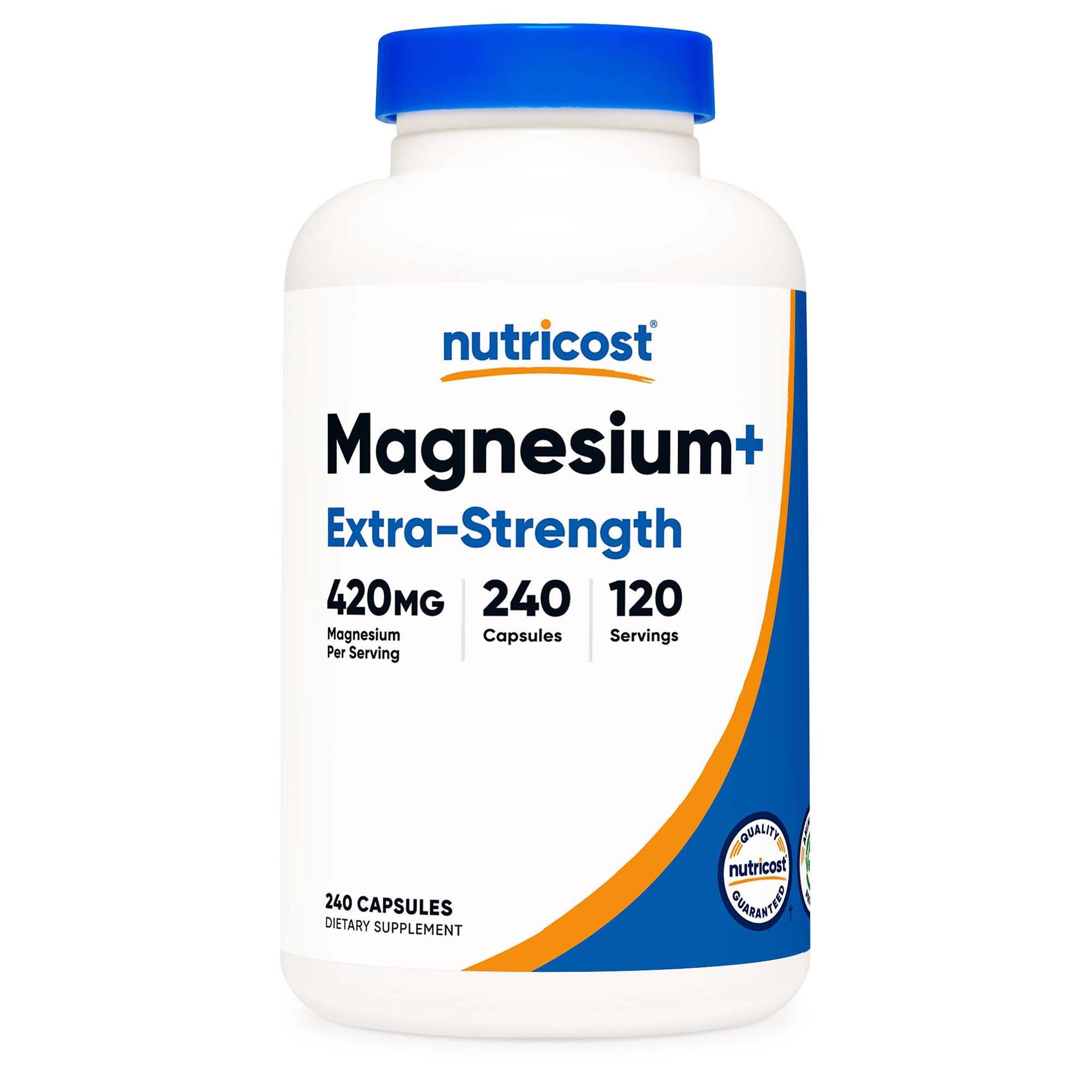 Dietary Supplement nutricost® Magnesium Citrate 420 mg Strength Capsule 240 Per Bottle
