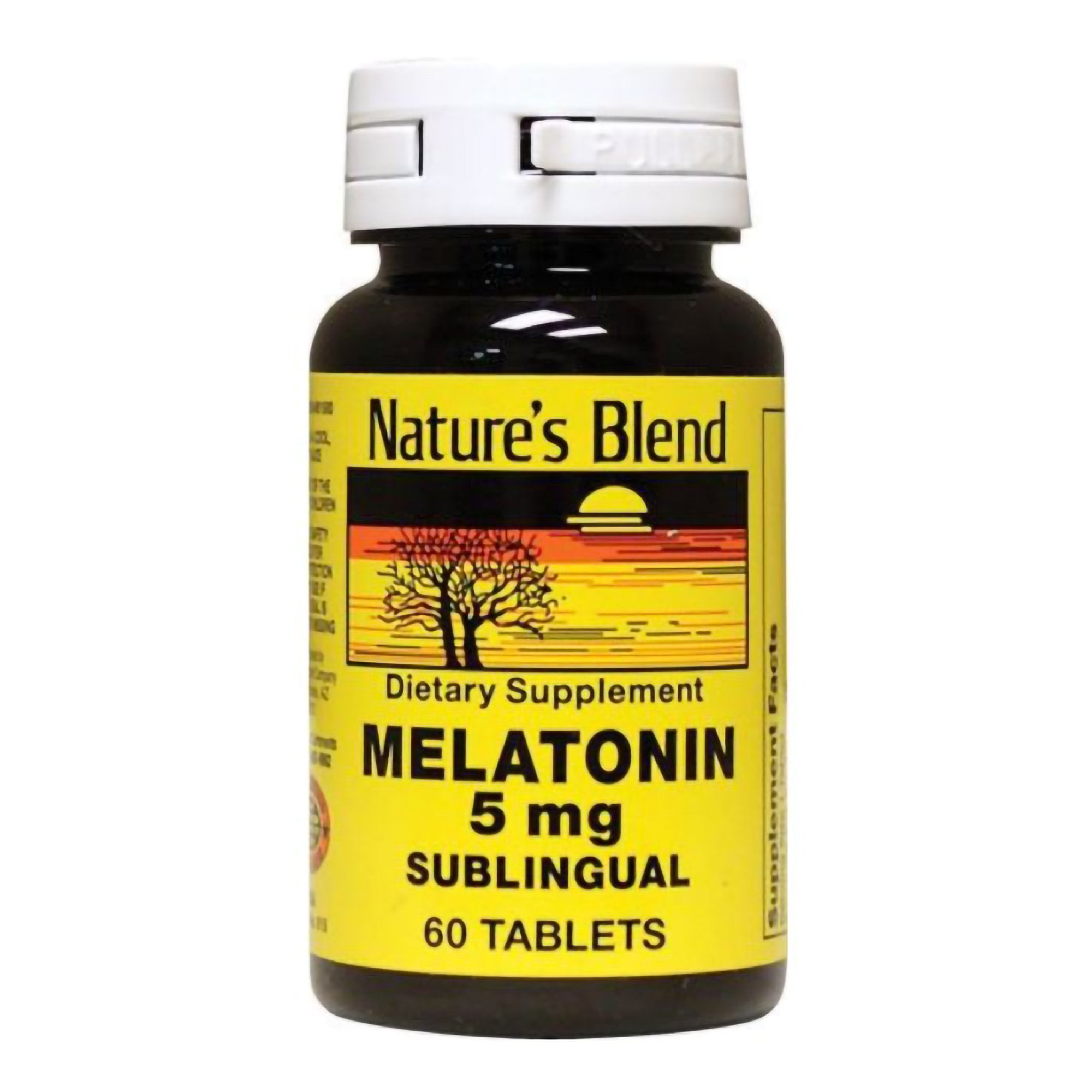 Natural Sleep Aid Nature's Blend 60 per Bottle Tablet 5 mg Strength