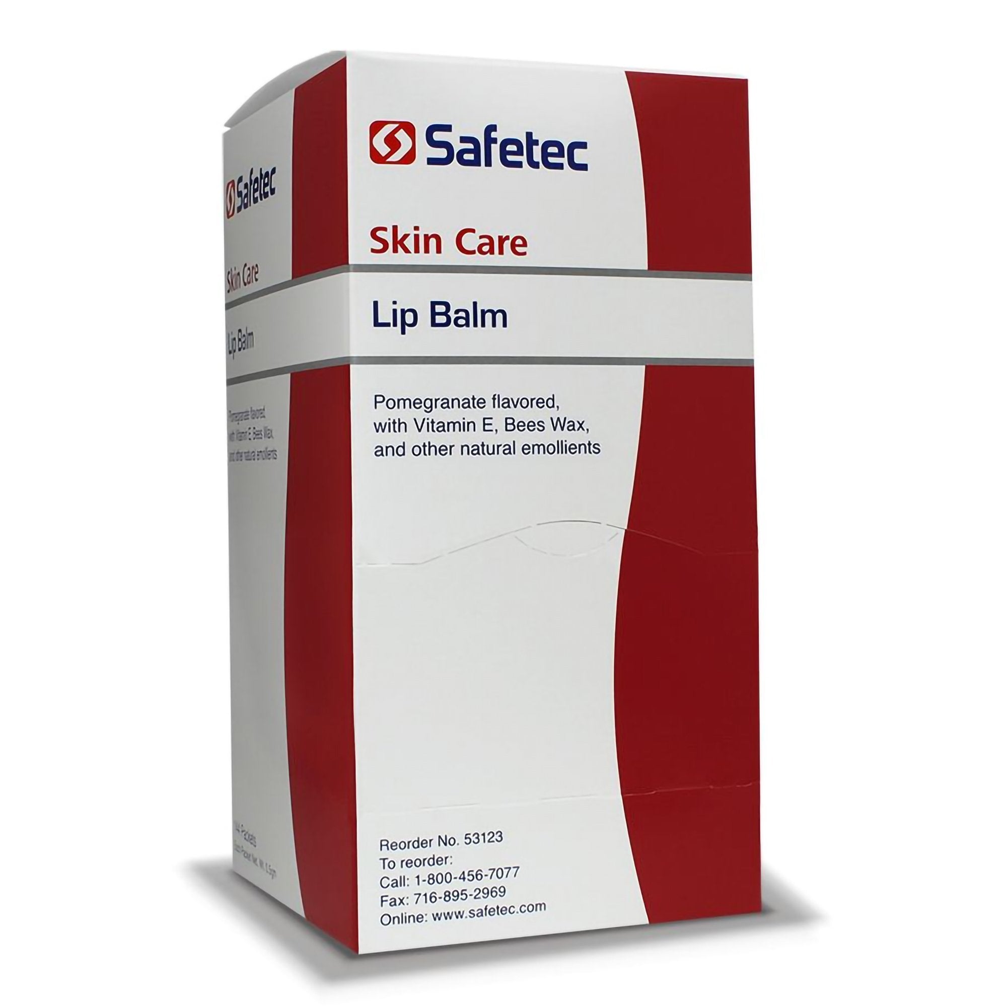 Lip Balm Safetec 0.5 Gram Balm Individual Packet Pomegranate Flavor - image 2