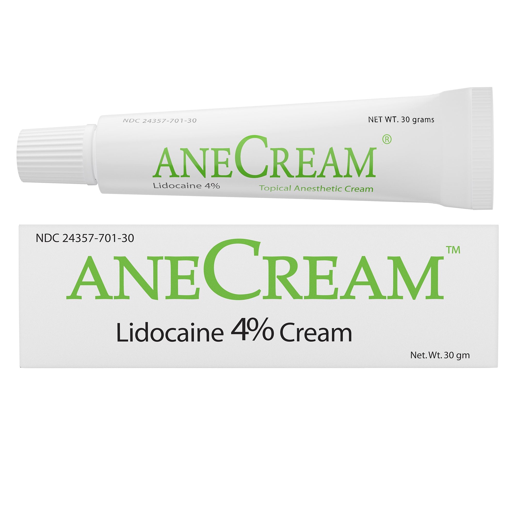 Topical Pain Relief AneCream™ 4% Strength Lidocaine Cream 30 Gram