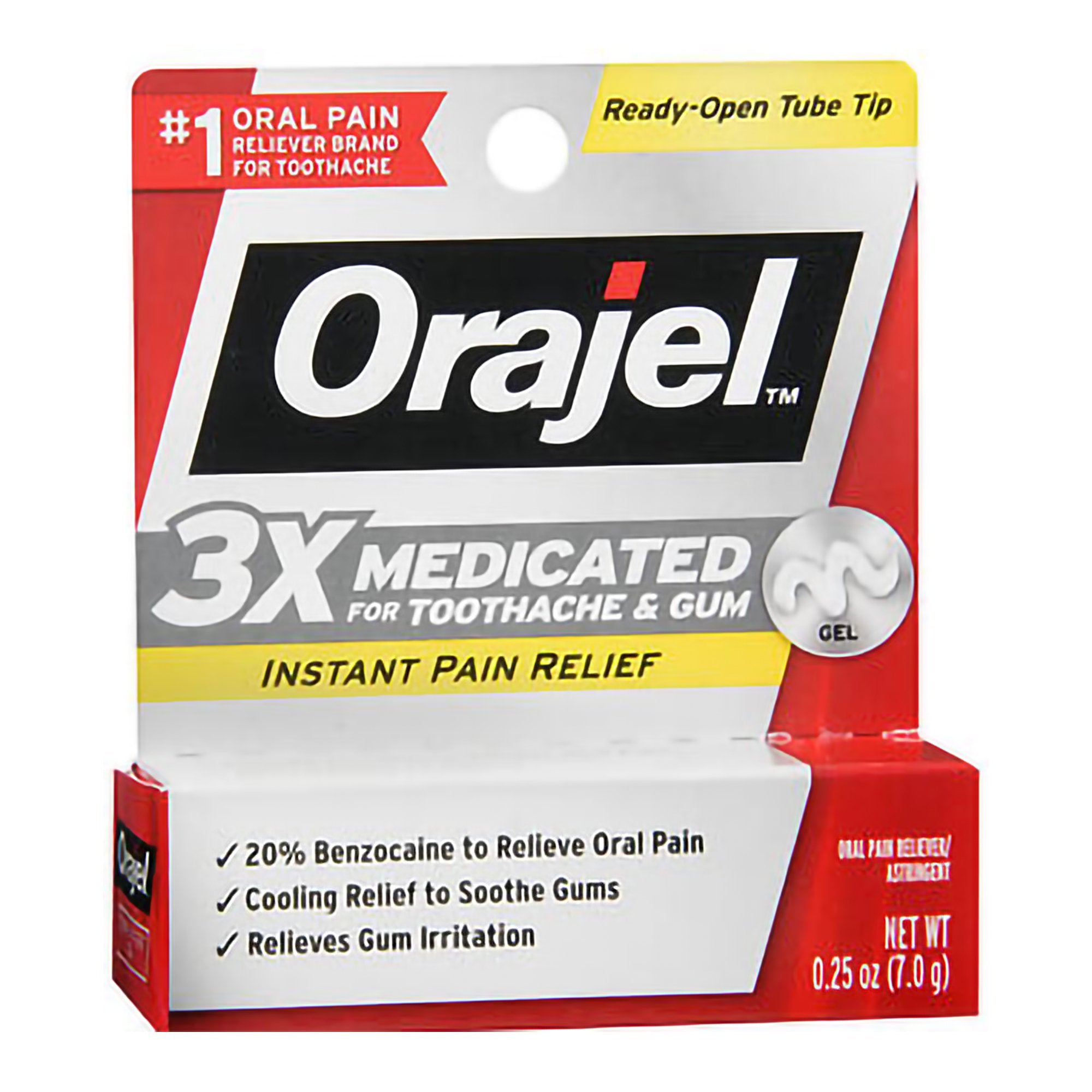 Oral Pain Relief Orajel® 20% Strength Benzocaine Oral Gel 0.25 oz.